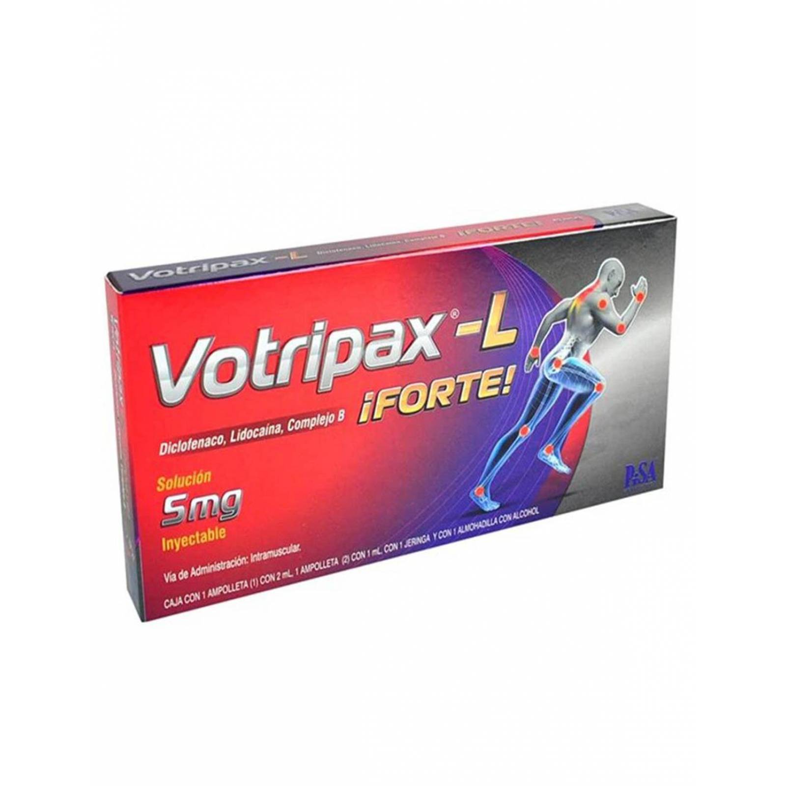 Votripax-L Forte 5 mg Solución Inyectable 