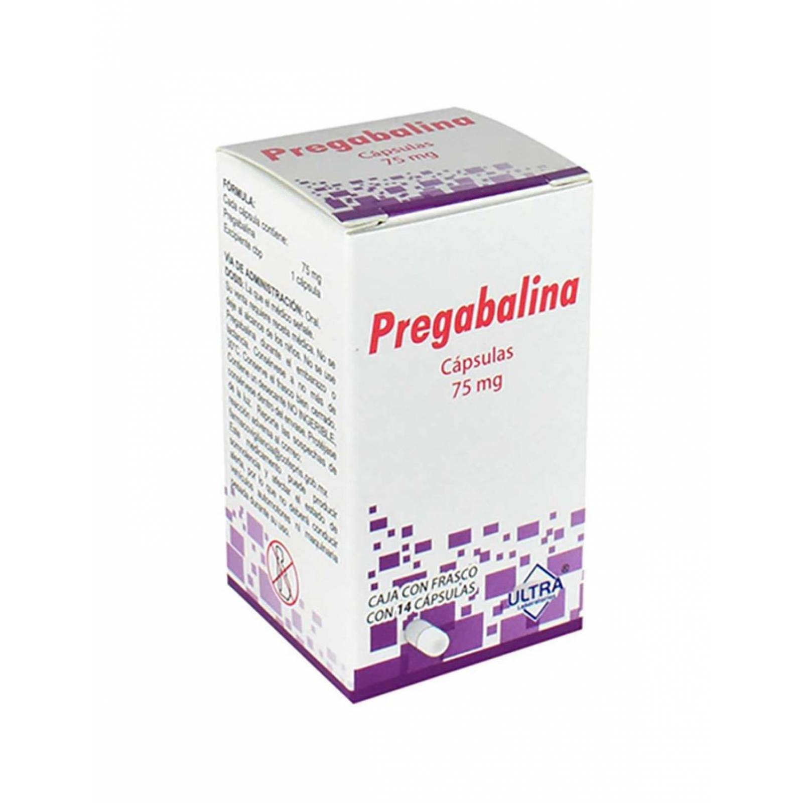 Pregabalina 75 mg Con 14 Cápsulas 