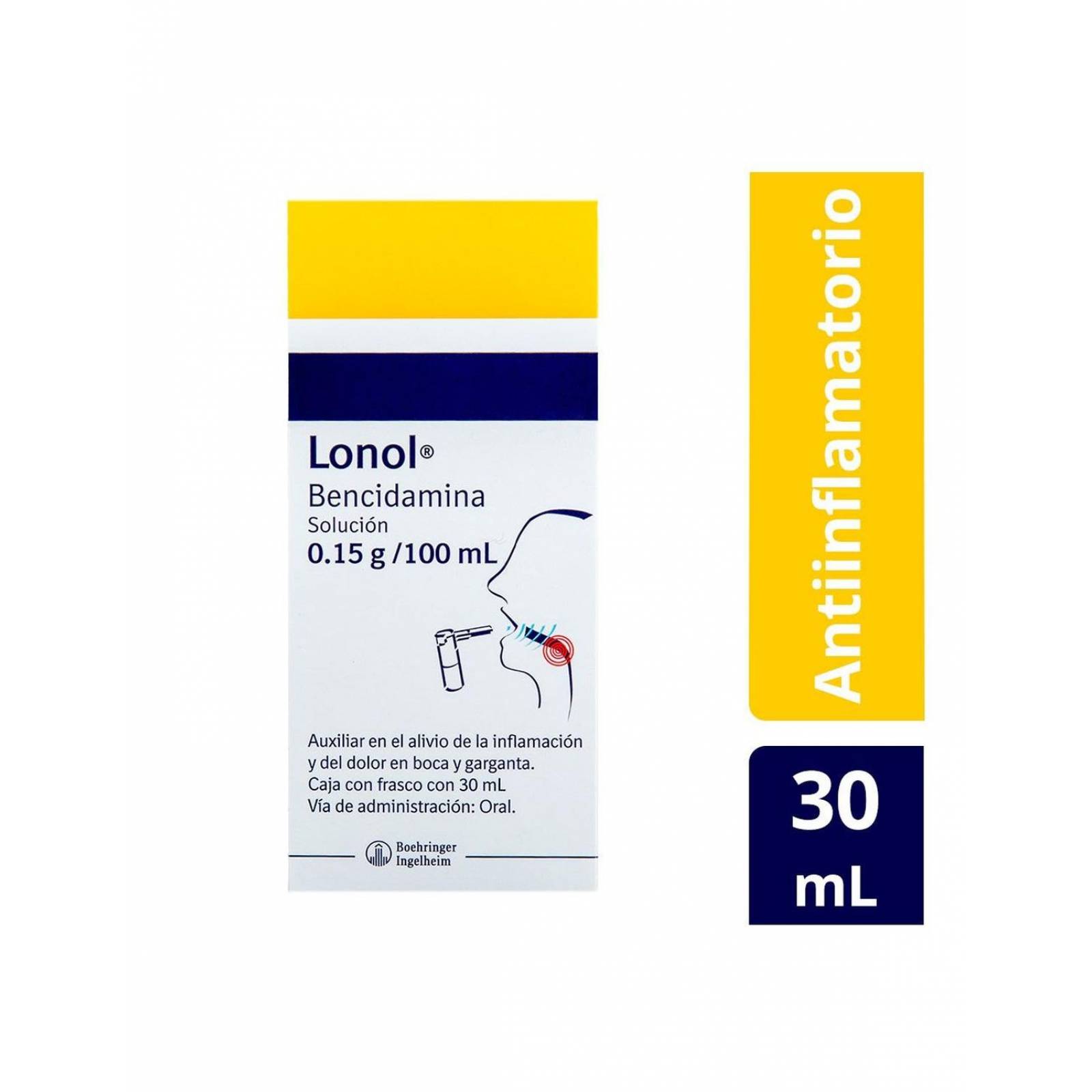 Lonol 0.15g/100ml Solución Oral Nebulizador 30 mL 