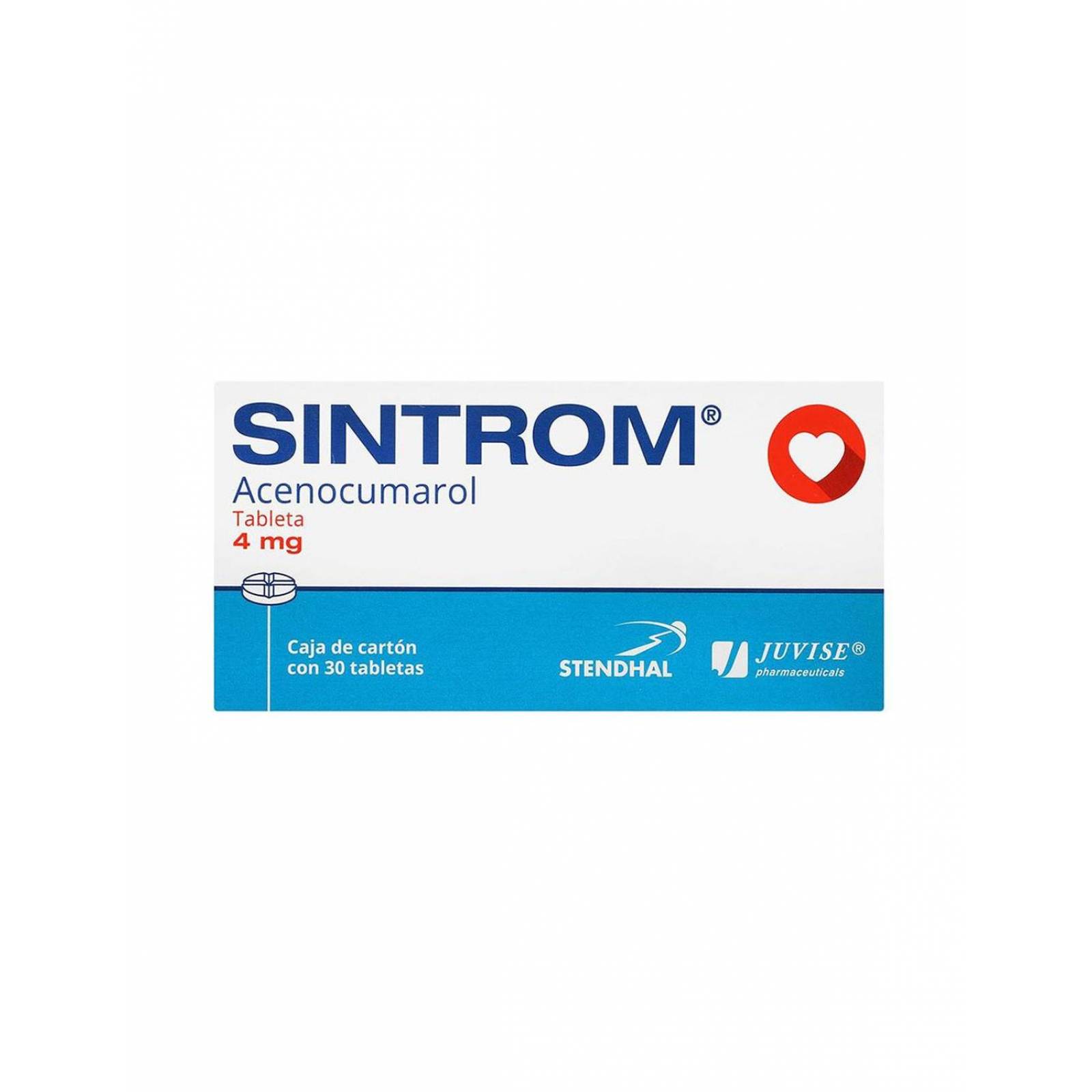 Sintrom 4 mg Caja Con 30 Comprimidos