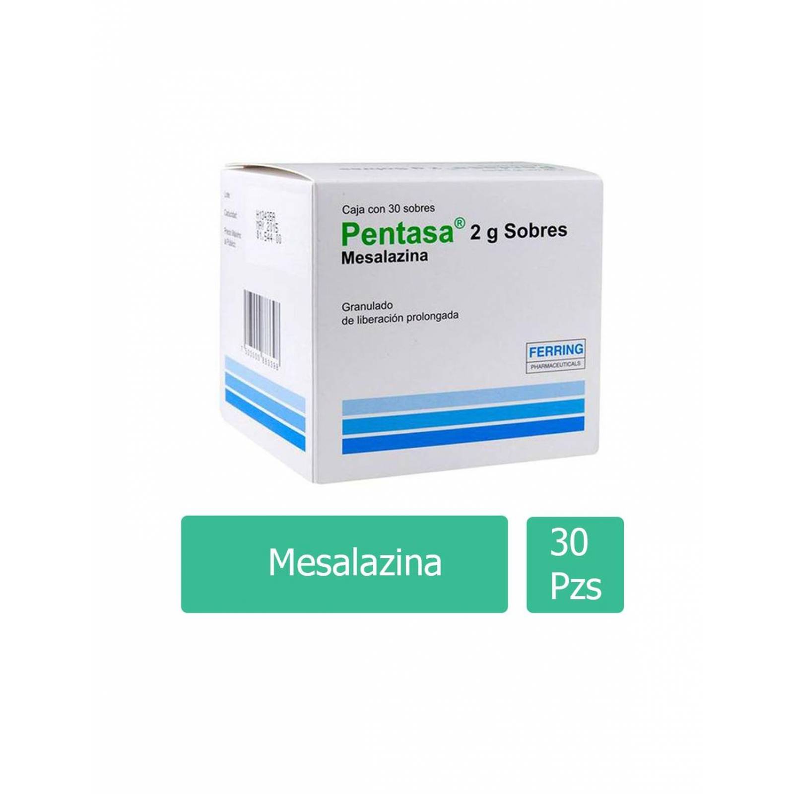 Pentasa 2 g Granulado Caja Con 30 Sobres 