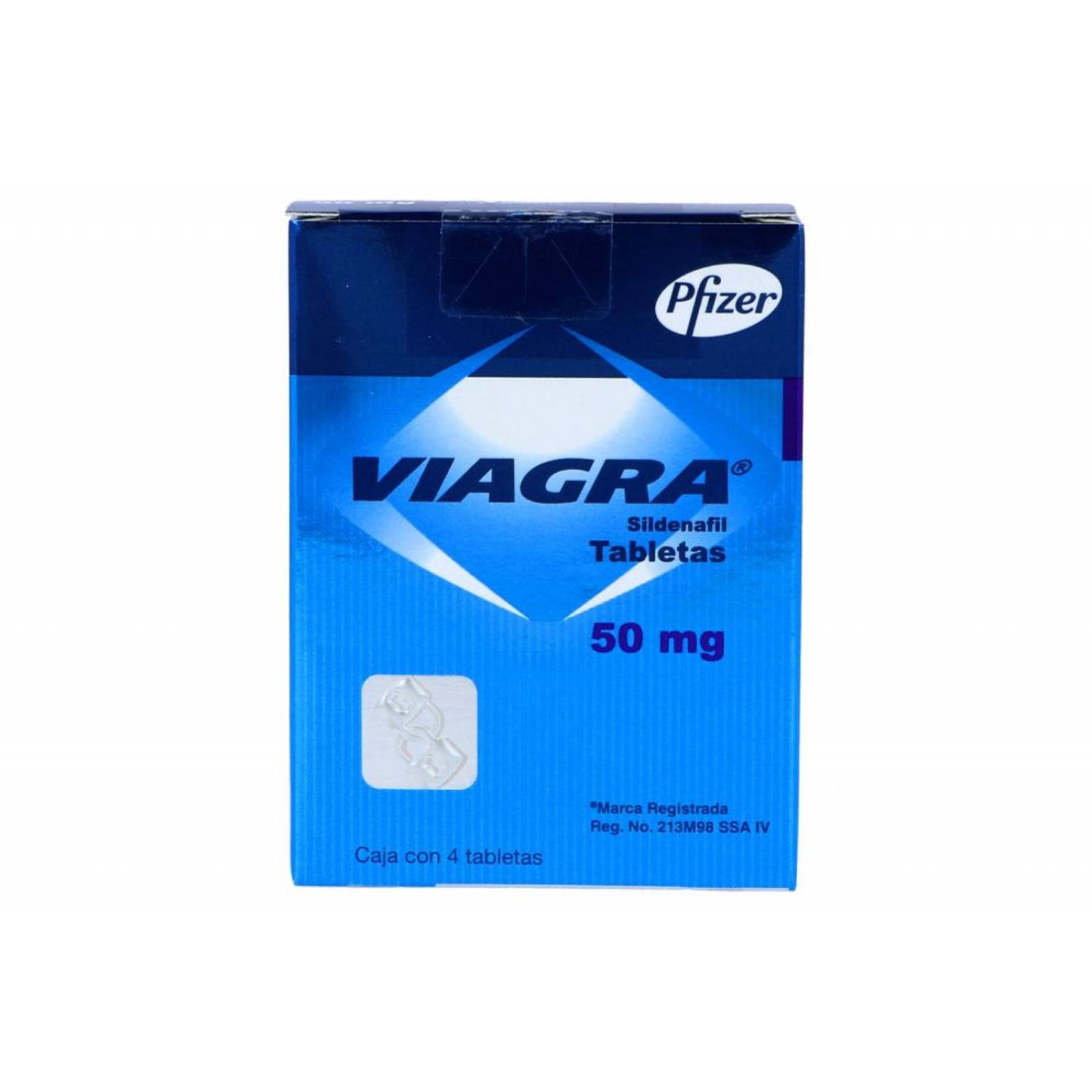 Viagra 50 mg Caja Con 4 Tabletas Recubiertas 