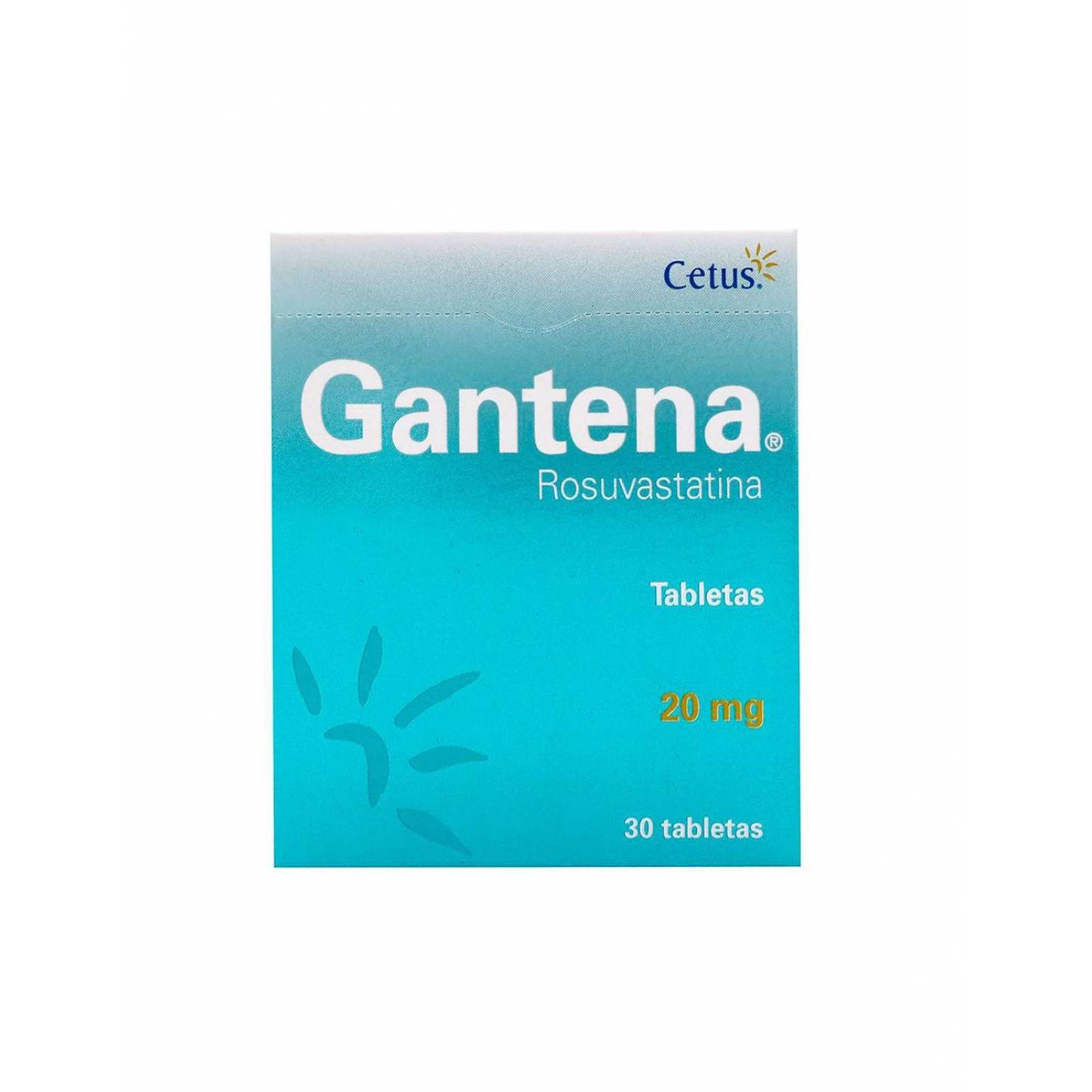 Gantena 20 mg Caja Con 30 Tabletas 