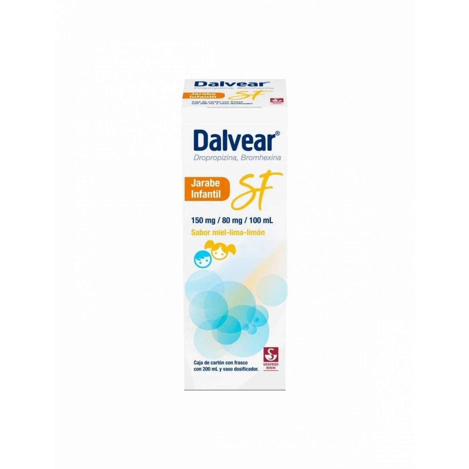 Dalvear SF 150/80 mg Infantil Jarabe Con 200 mL