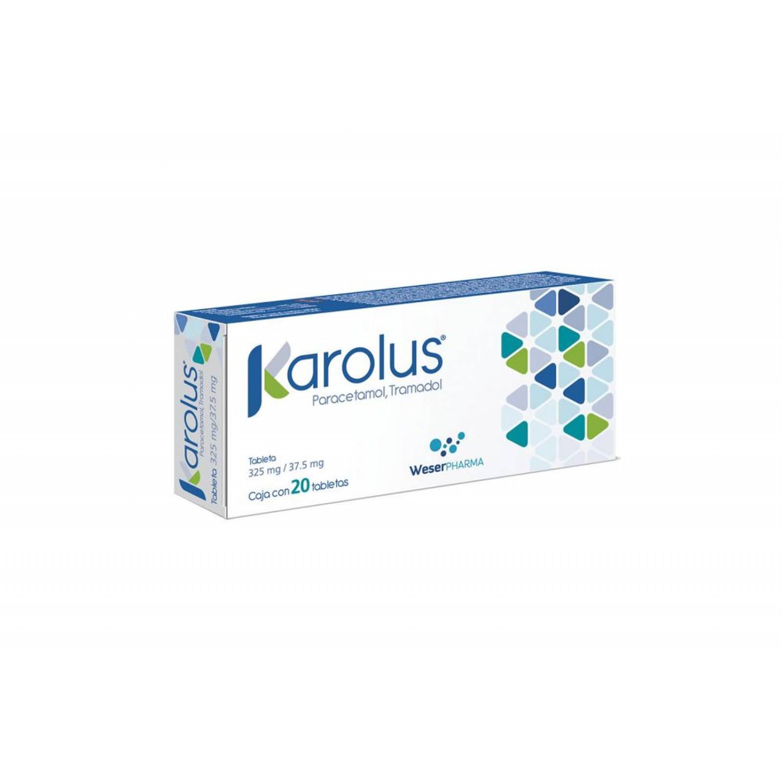 Karolus 325/37.5 mg Caja Con 20 Tabletas 