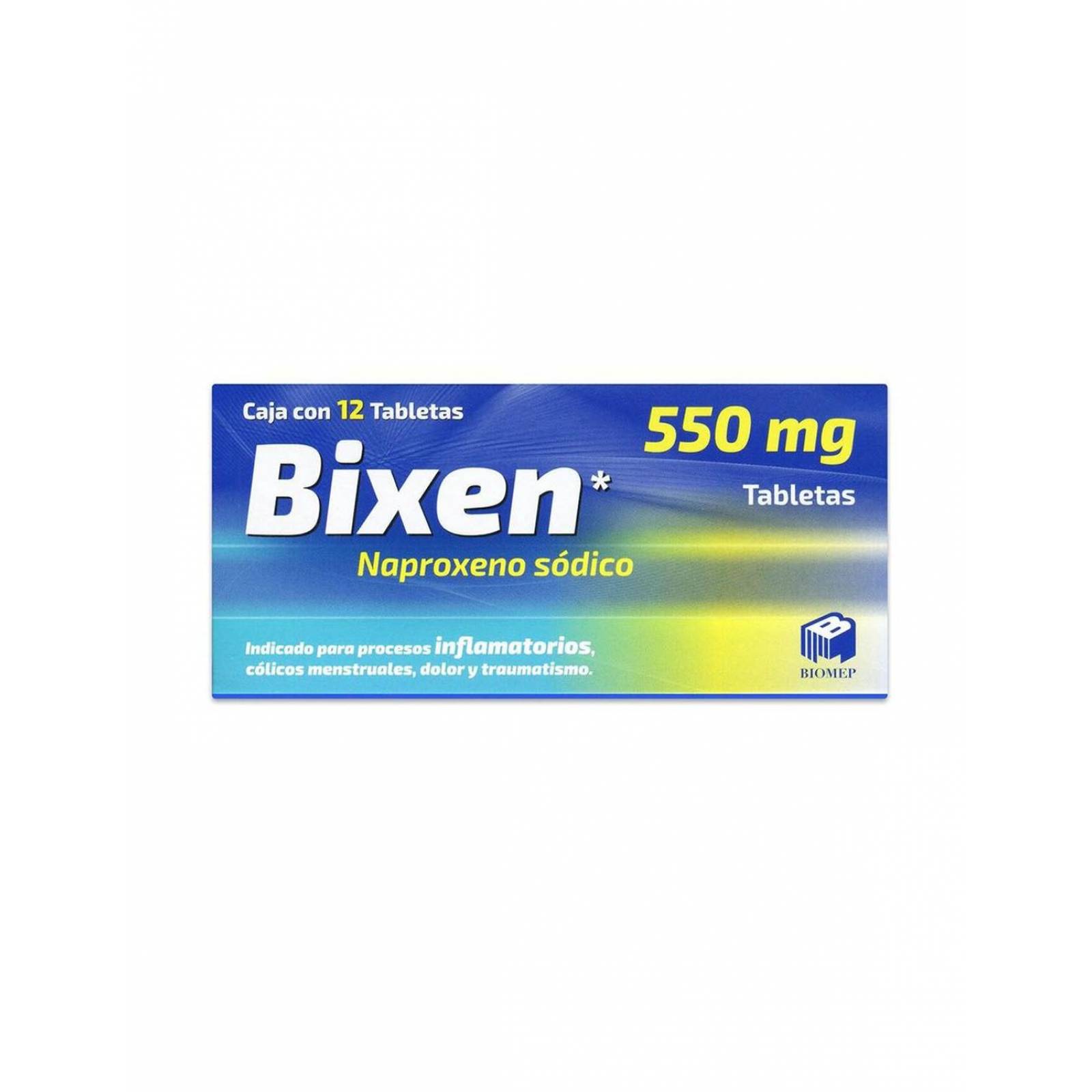 Bixen 550 mg Caja Con 12 Tabletas 