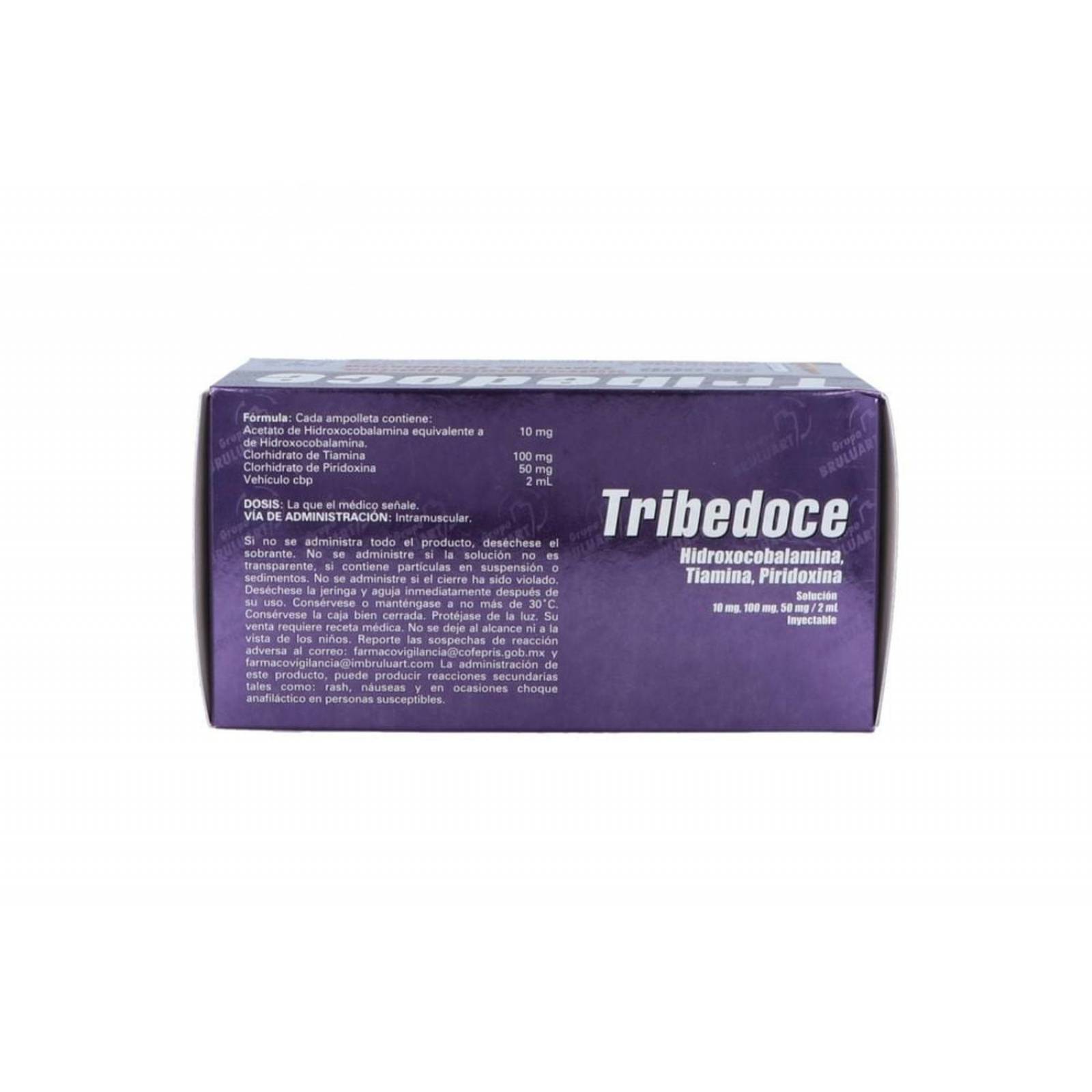 Tribedoce 50000 mcg / 100 mg / 50 mg Caja Con 5 Ampolletas 2 mL 