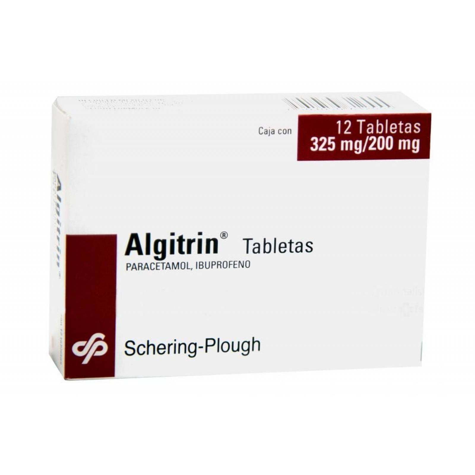 Algitrin 325 mg / 200 mg Caja Con 12 Tabletas 