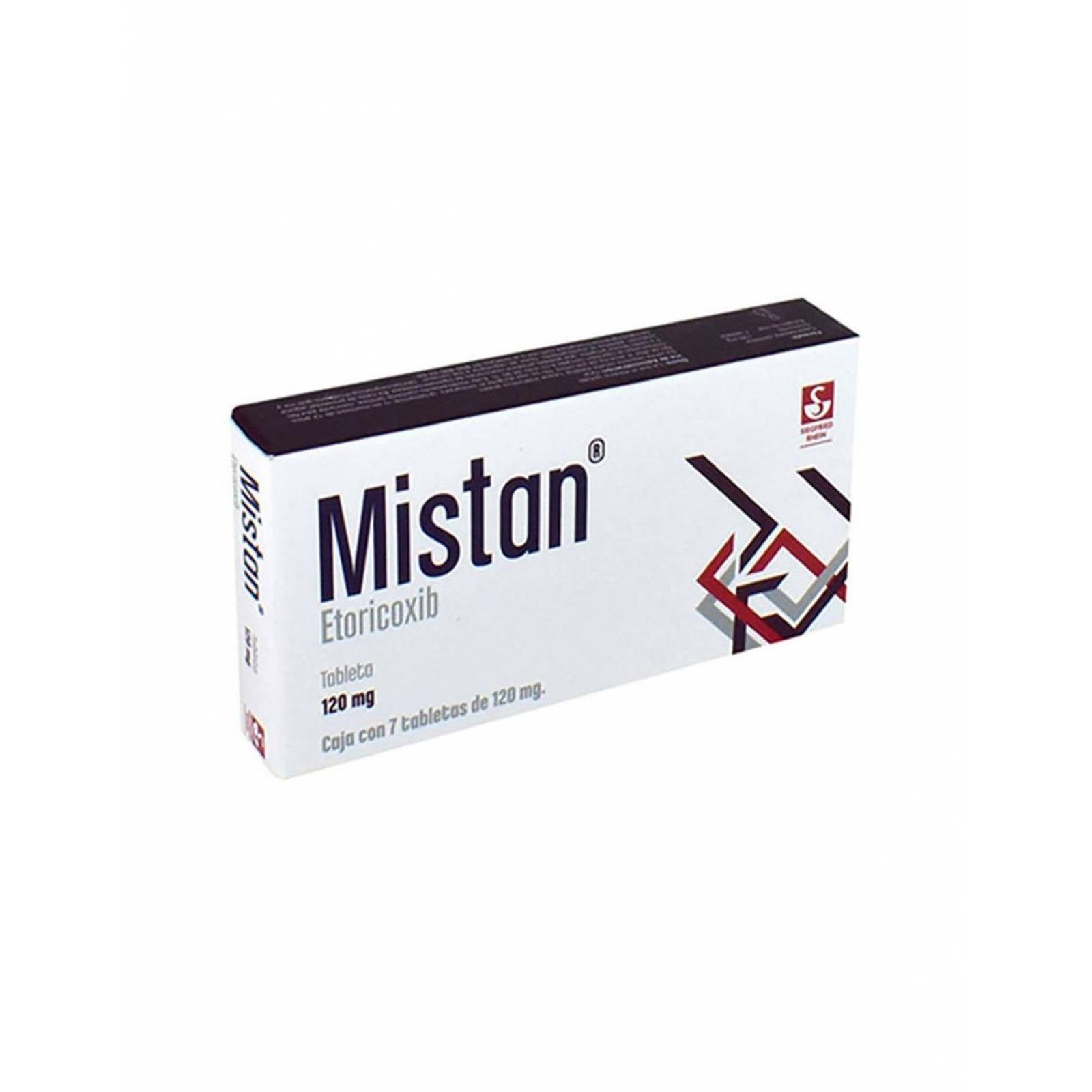 Mistan 120 mg Caja Con 7 Tabletas
