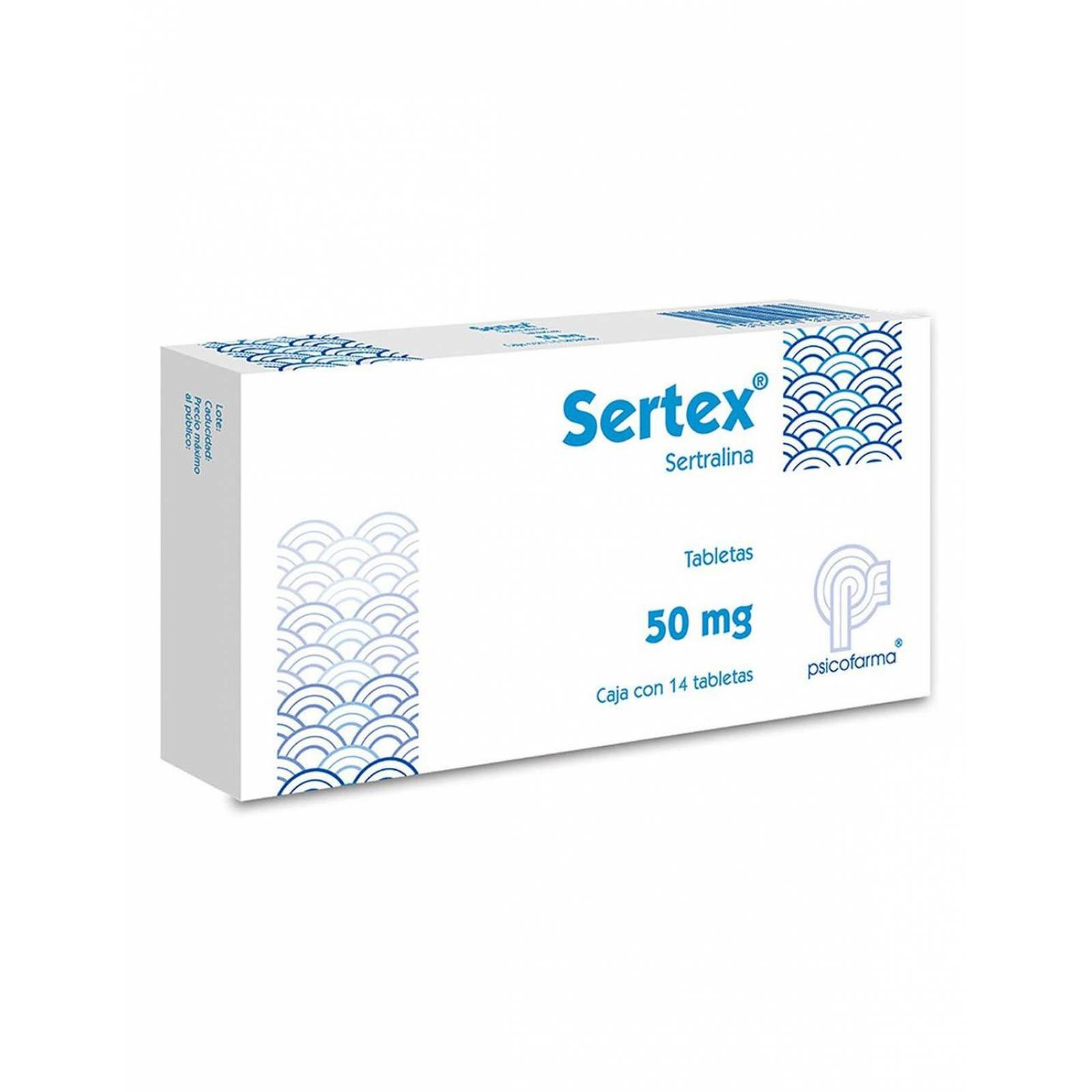 Sertex 50 mg Caja con 14 Tabletas 