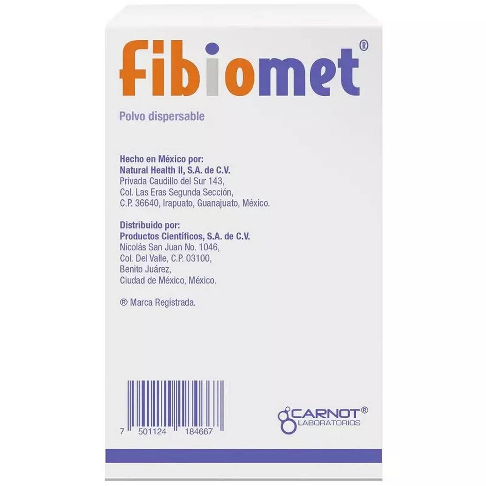 Fibiomet Probiótico y Prebiótico Caja Con 10 Sobres - Naranja
