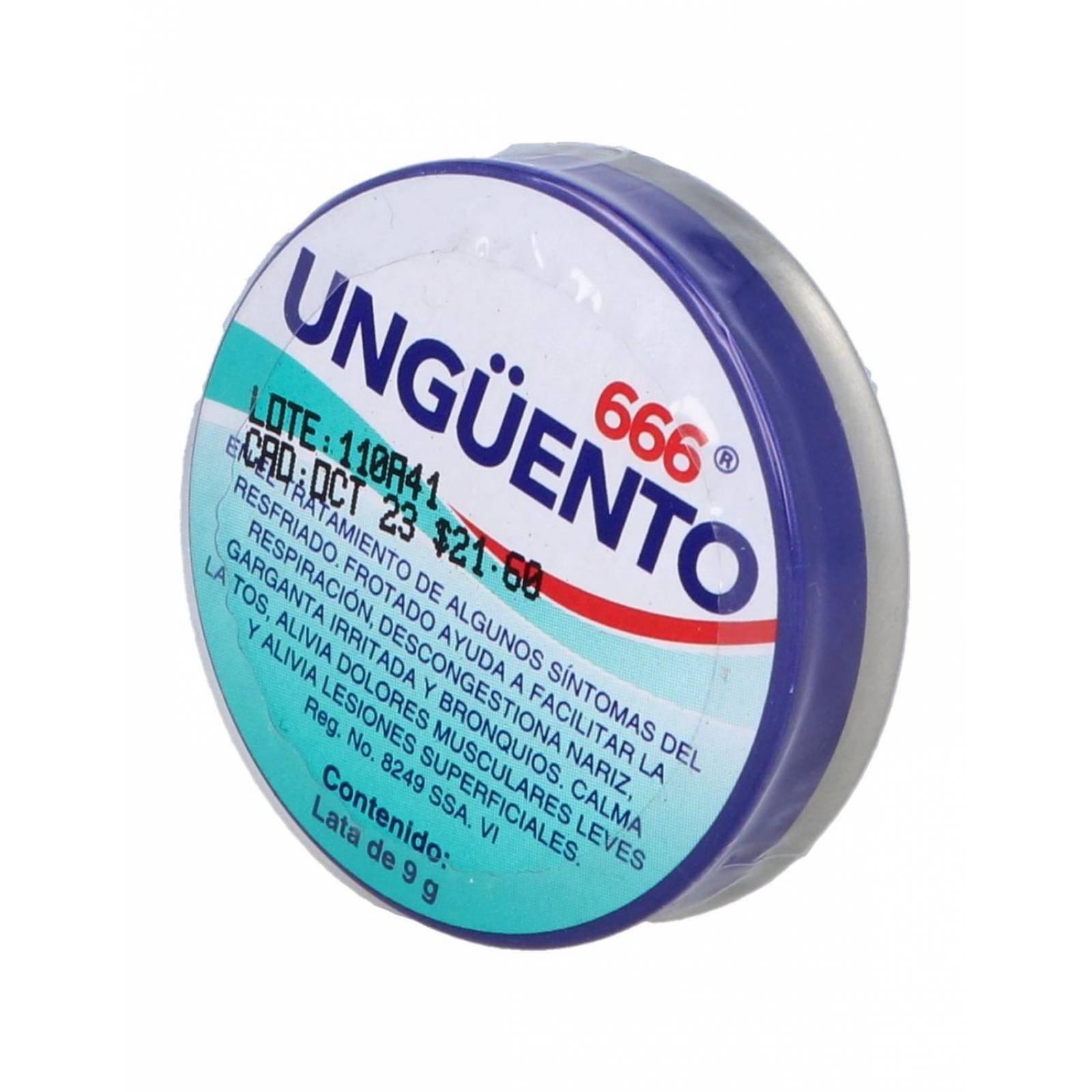 666 Ungüento Lata Con 9 g
