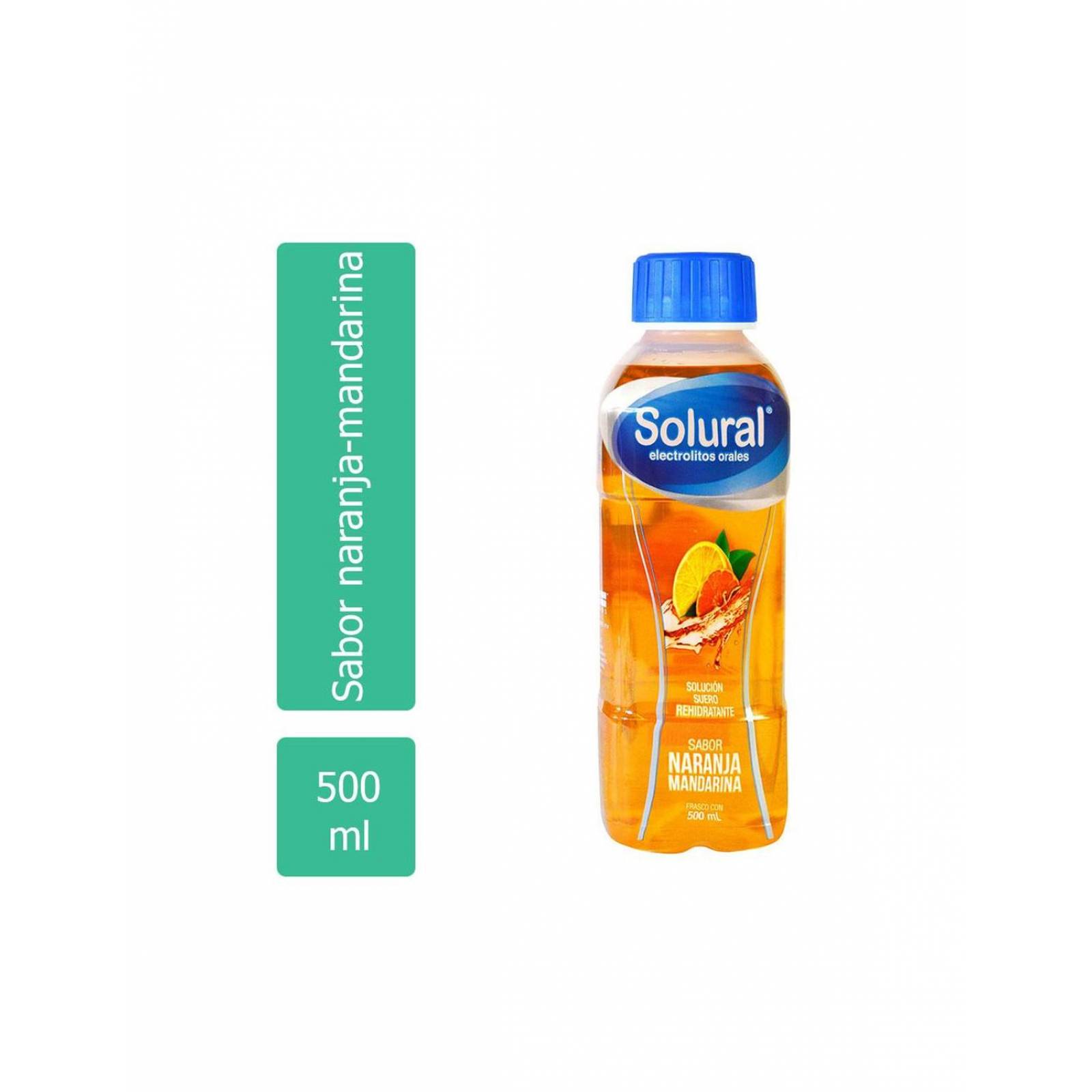 Solural Botella Con 500 mL - Naranja- Mandarina 