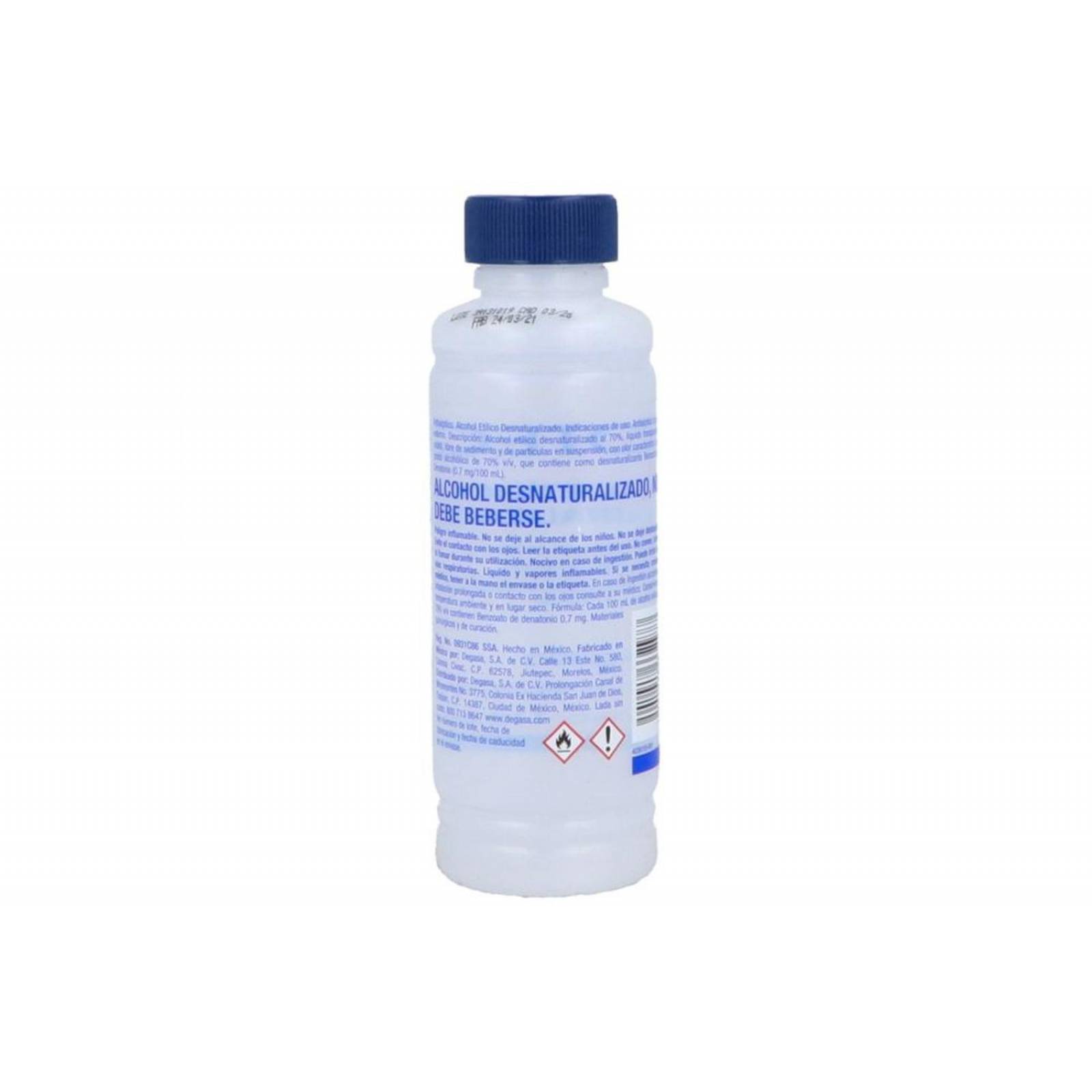 Protec Alcohol Etílico Desnaturalizado Botella Con 110 mL 