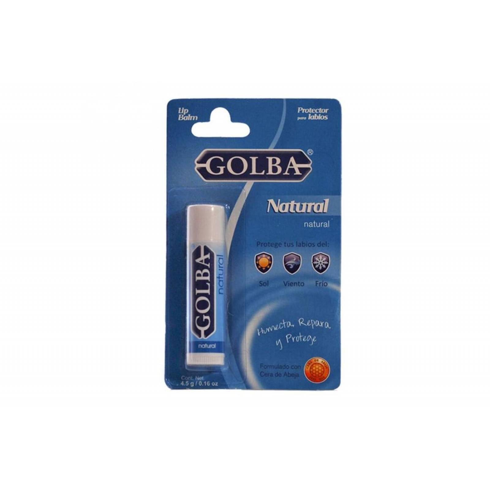 Golba Protector para Labios Natural Con 1 Pieza