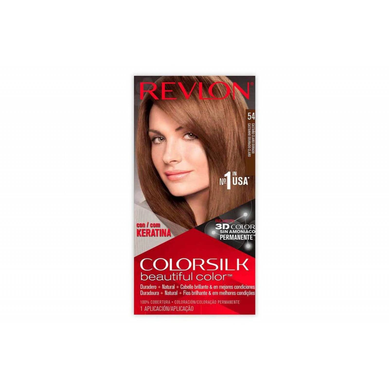 Revlon Colorsilk Tinte Permanente 54 rubio oscuro Caja Con 1 Aplicación