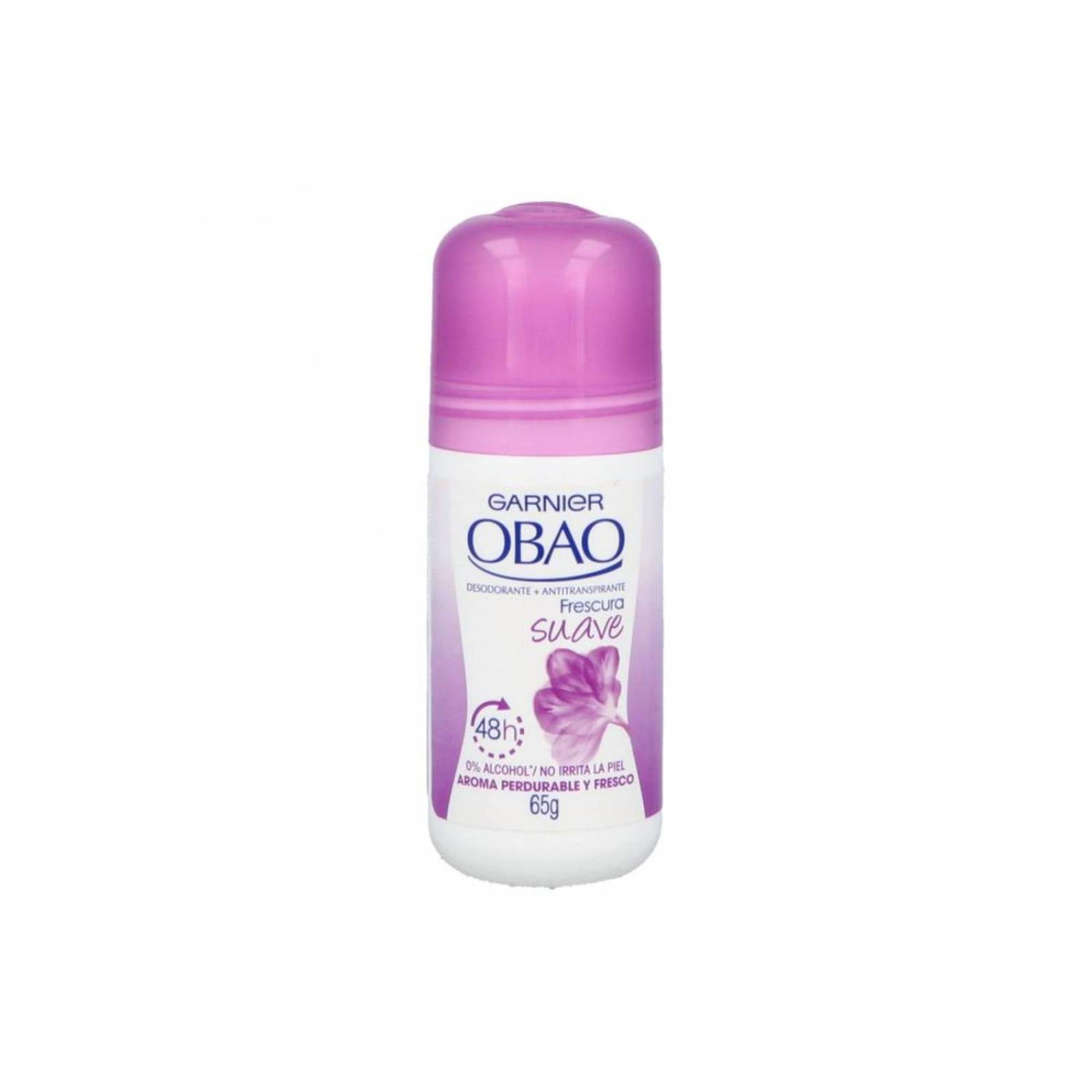 Desodorante Obao Frescura Suave Roll On Frasco Con 65 G