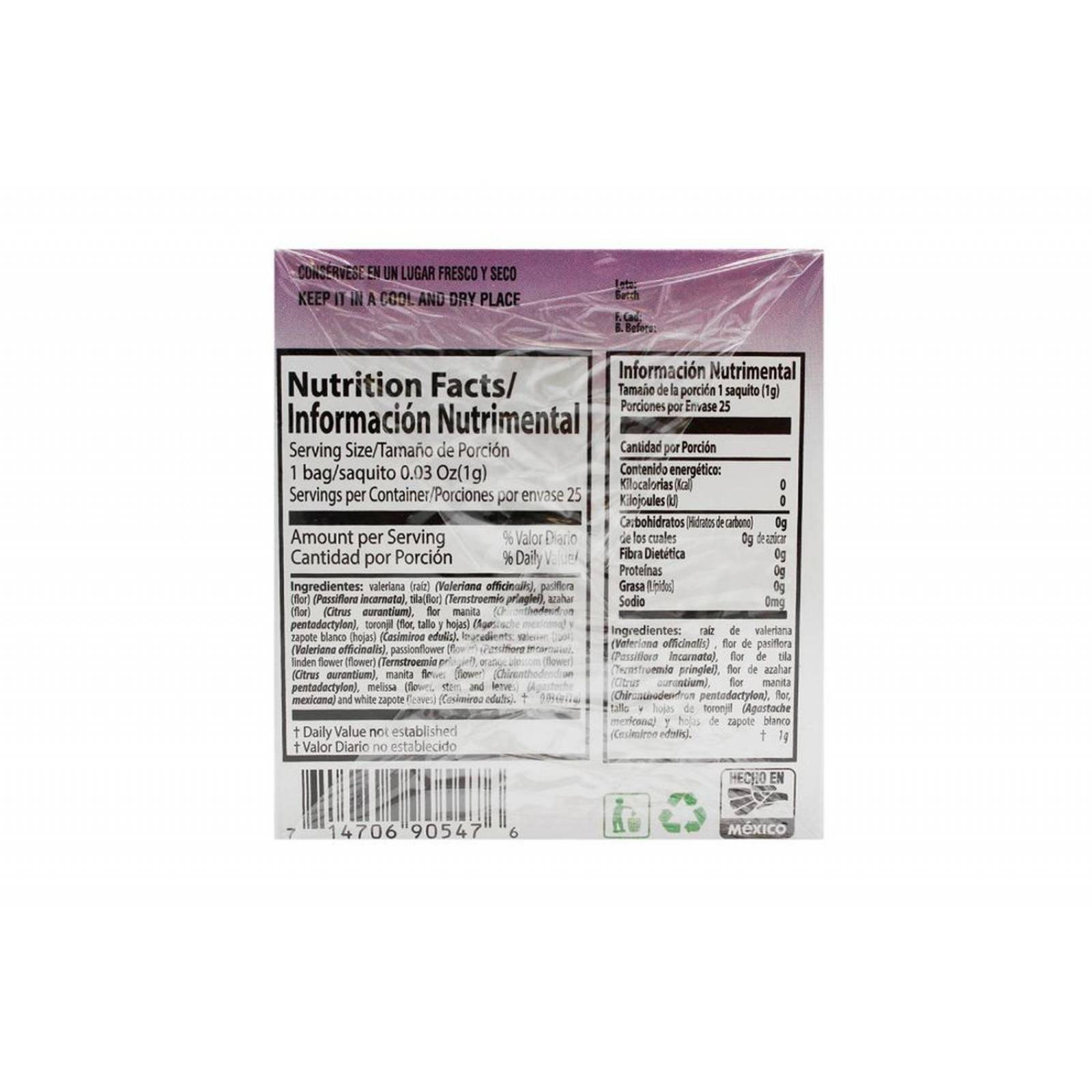 Herbacil Té De Siete Flores Caja Con 25 Saquitos