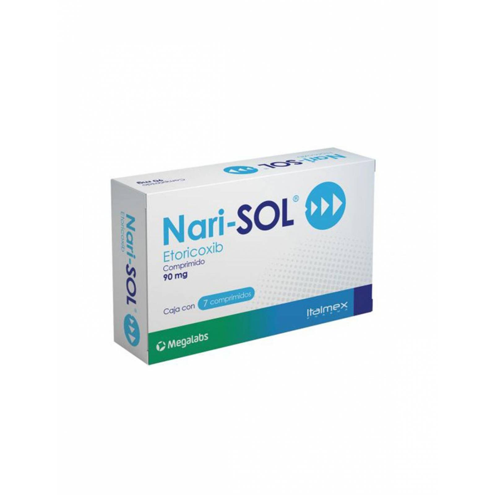 Narisol 90 mg Caja Con 7 Comprimidos