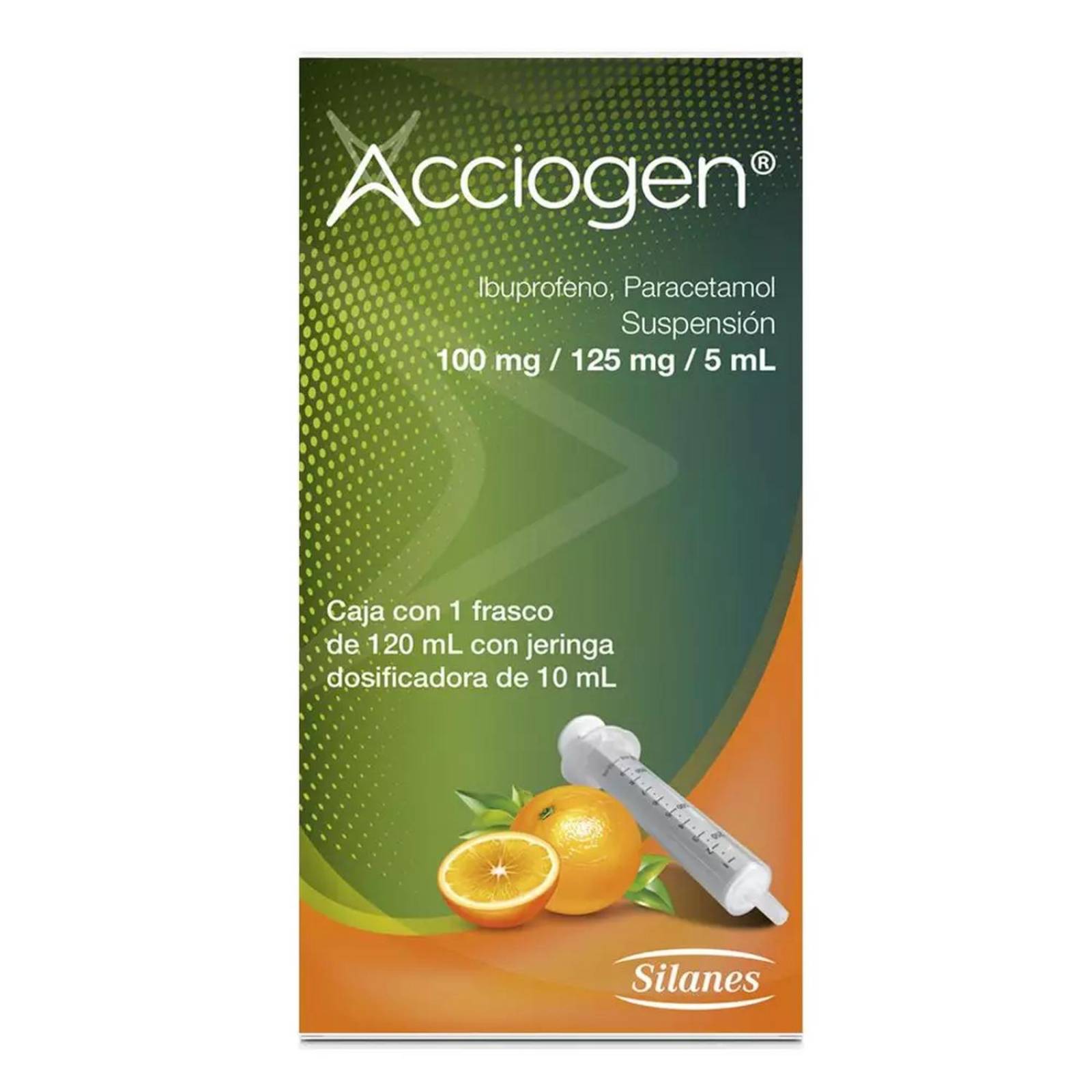 Acciogen 100 mg/125 mg/5 mL Suspensión Con 120 mL 
