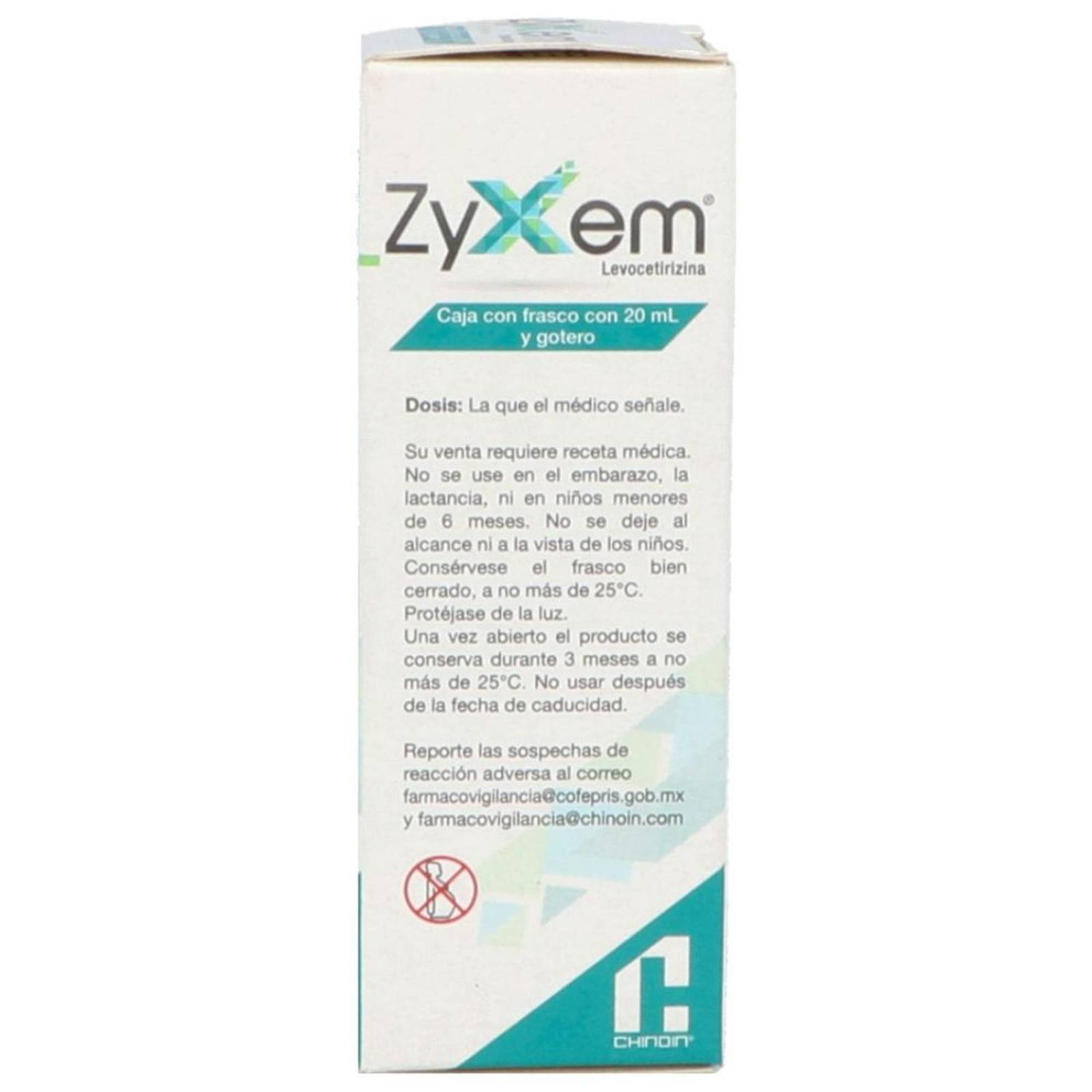 Zyxem Solución Gotas 5 mg /mL Caja Con Frasco Con 20 mL 