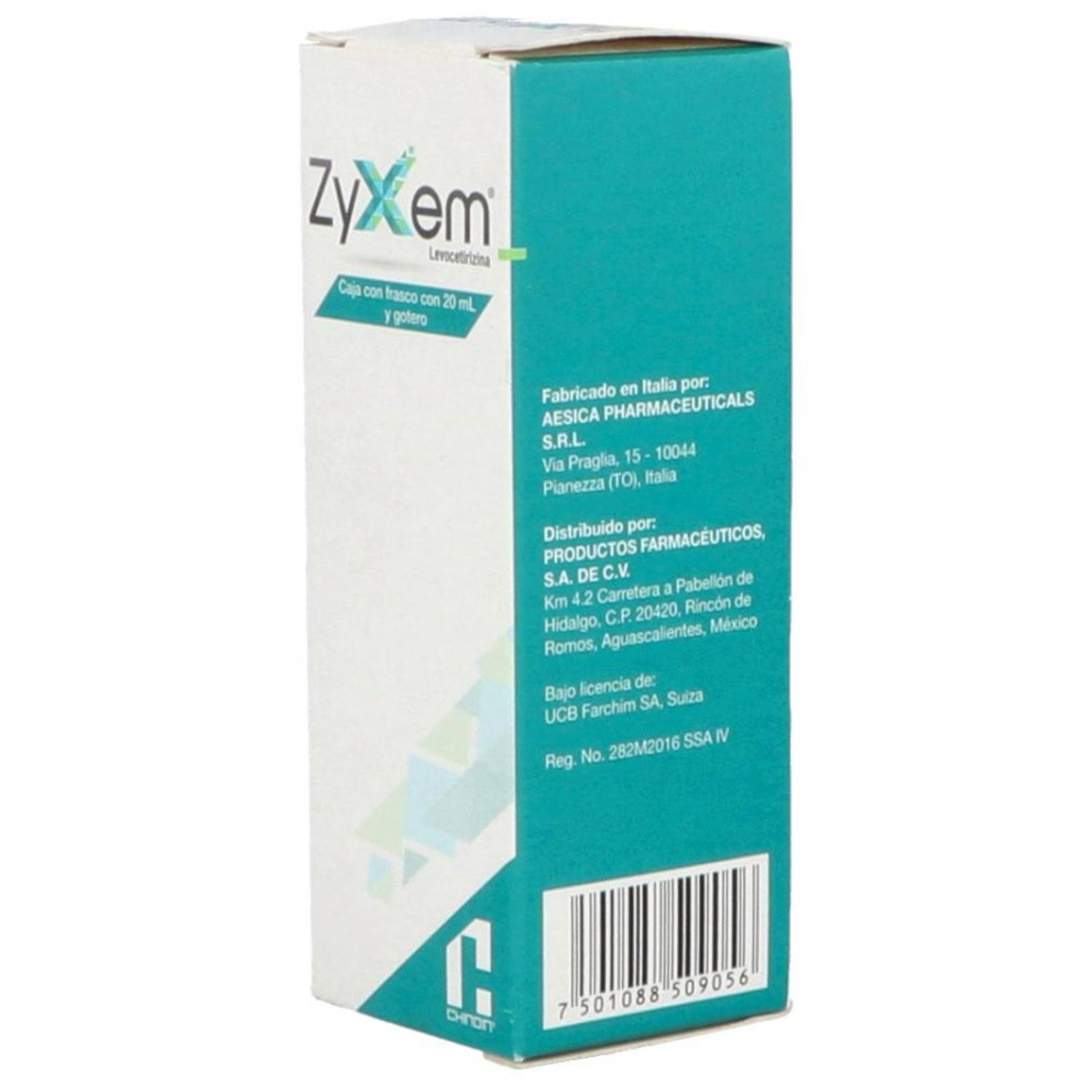 Zyxem Solución Gotas 5 mg /mL Caja Con Frasco Con 20 mL 