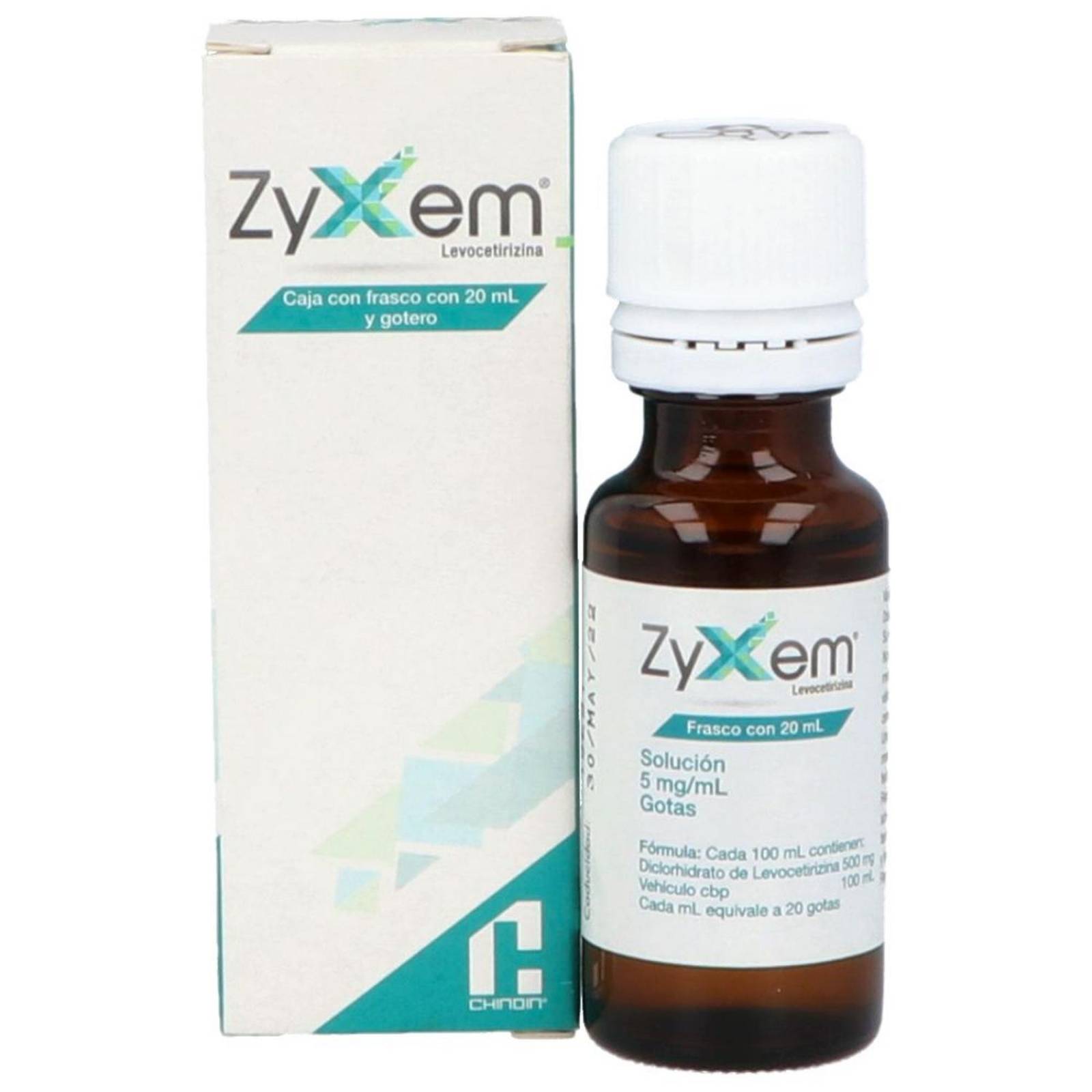 Zyxem Solución Gotas 5 mg /mL Caja Con Frasco Con 20 mL 