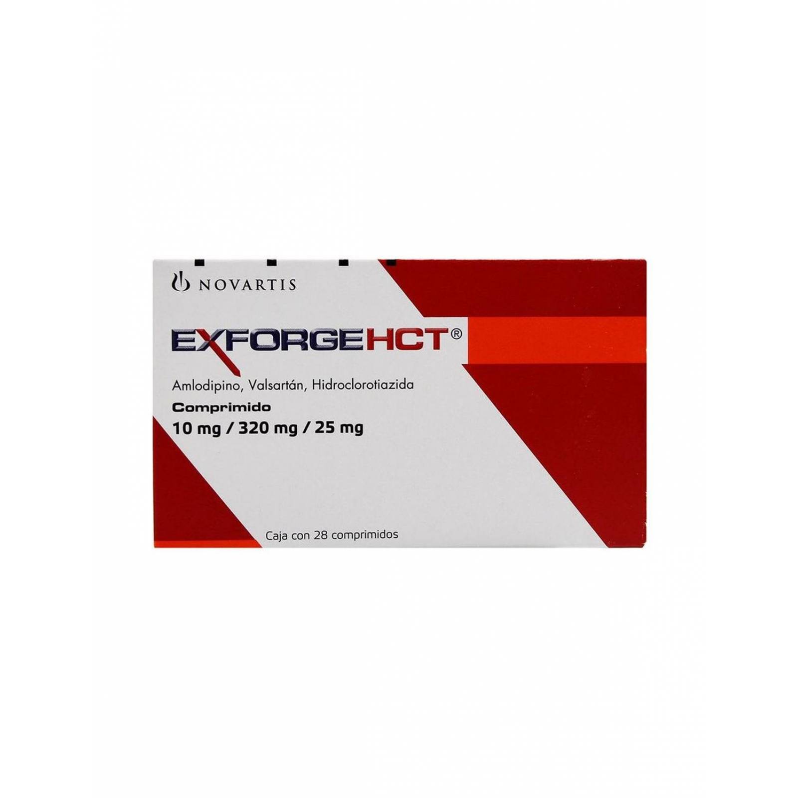 Exforge HCT 10 mg/320mg/25mg Caja Con 28 Comprimidos 