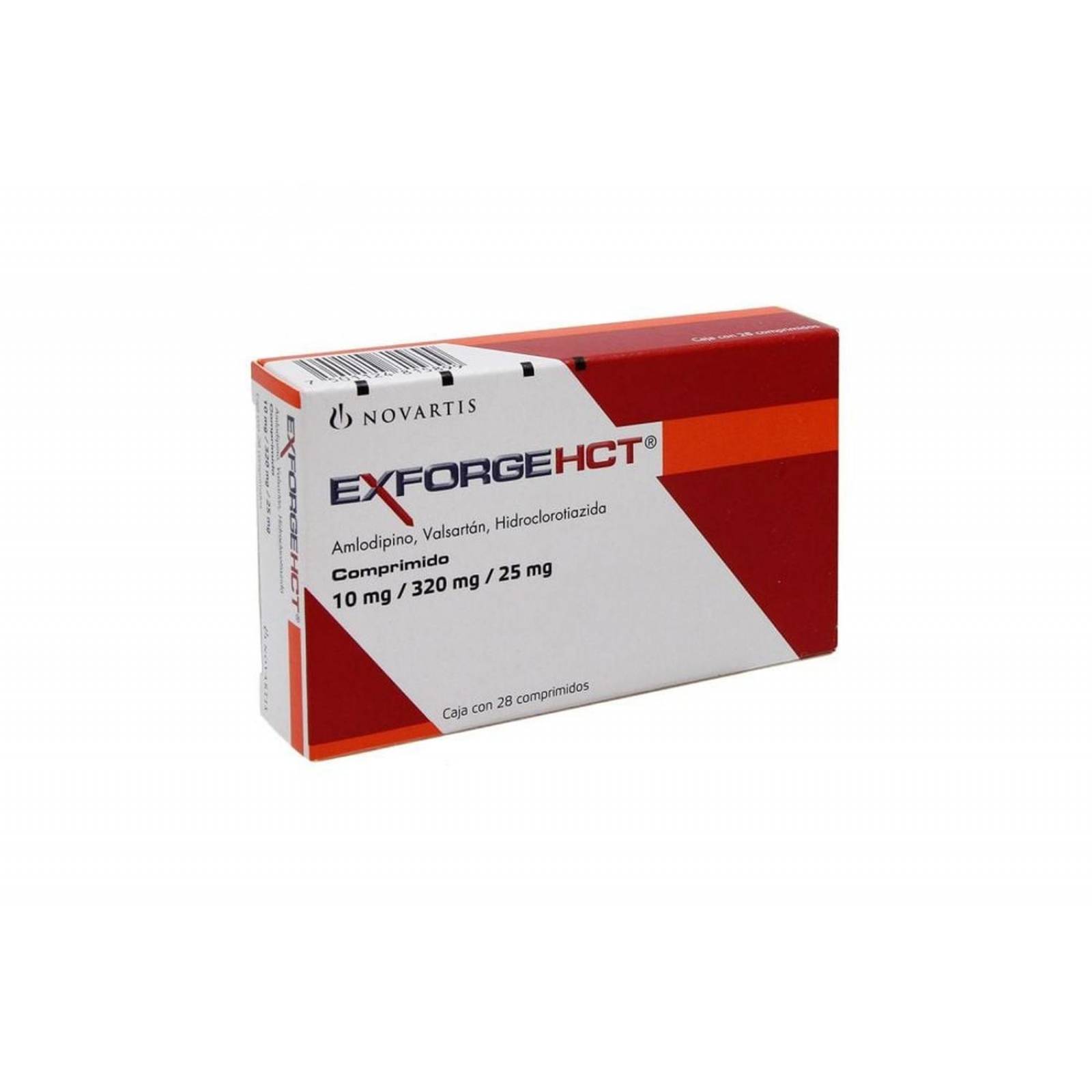 Exforge HCT 10 mg/320mg/25mg Caja Con 28 Comprimidos 