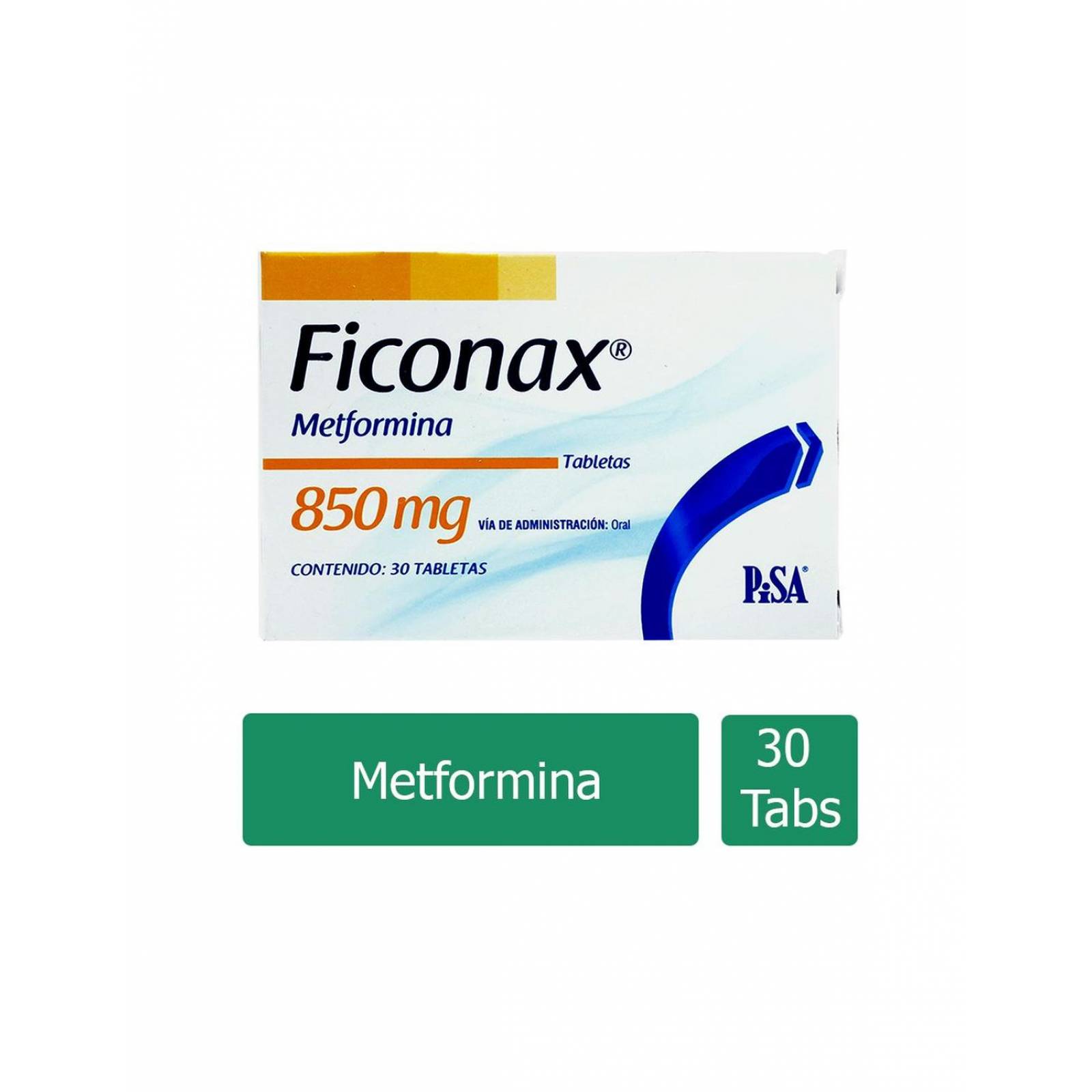 Ficonax 850 mg Caja Con 30 Tabletas 