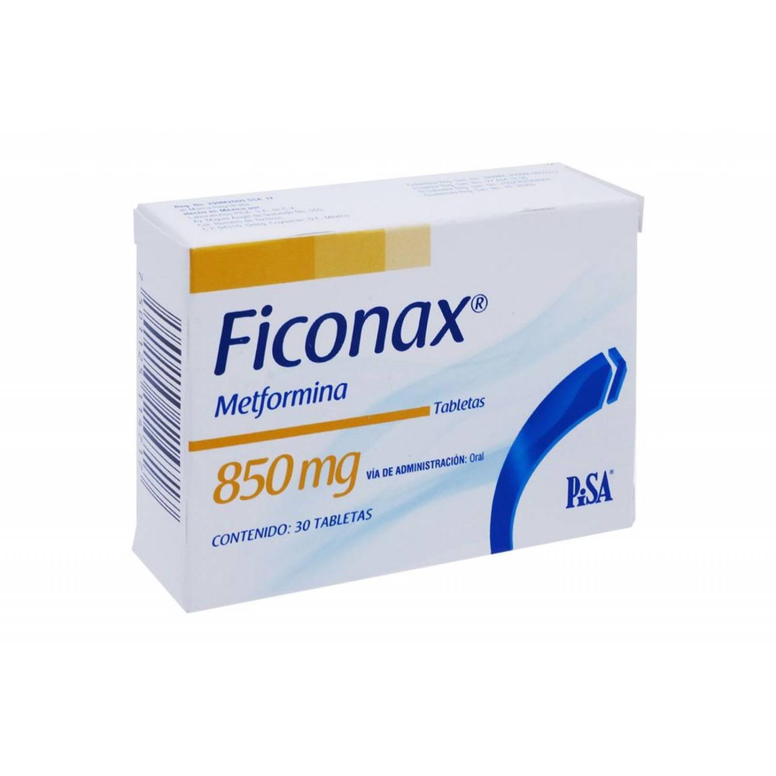 Ficonax 850 mg Caja Con 30 Tabletas 