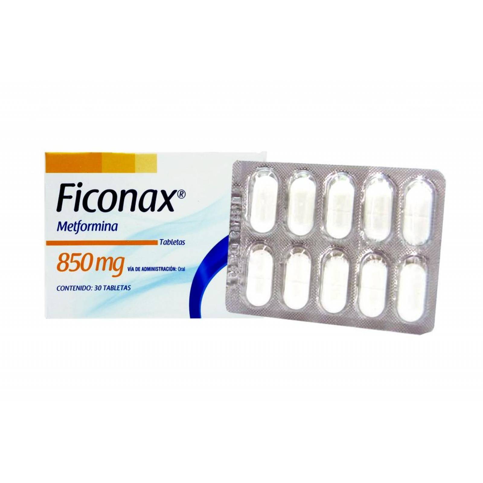 Ficonax 850 mg Caja Con 30 Tabletas 
