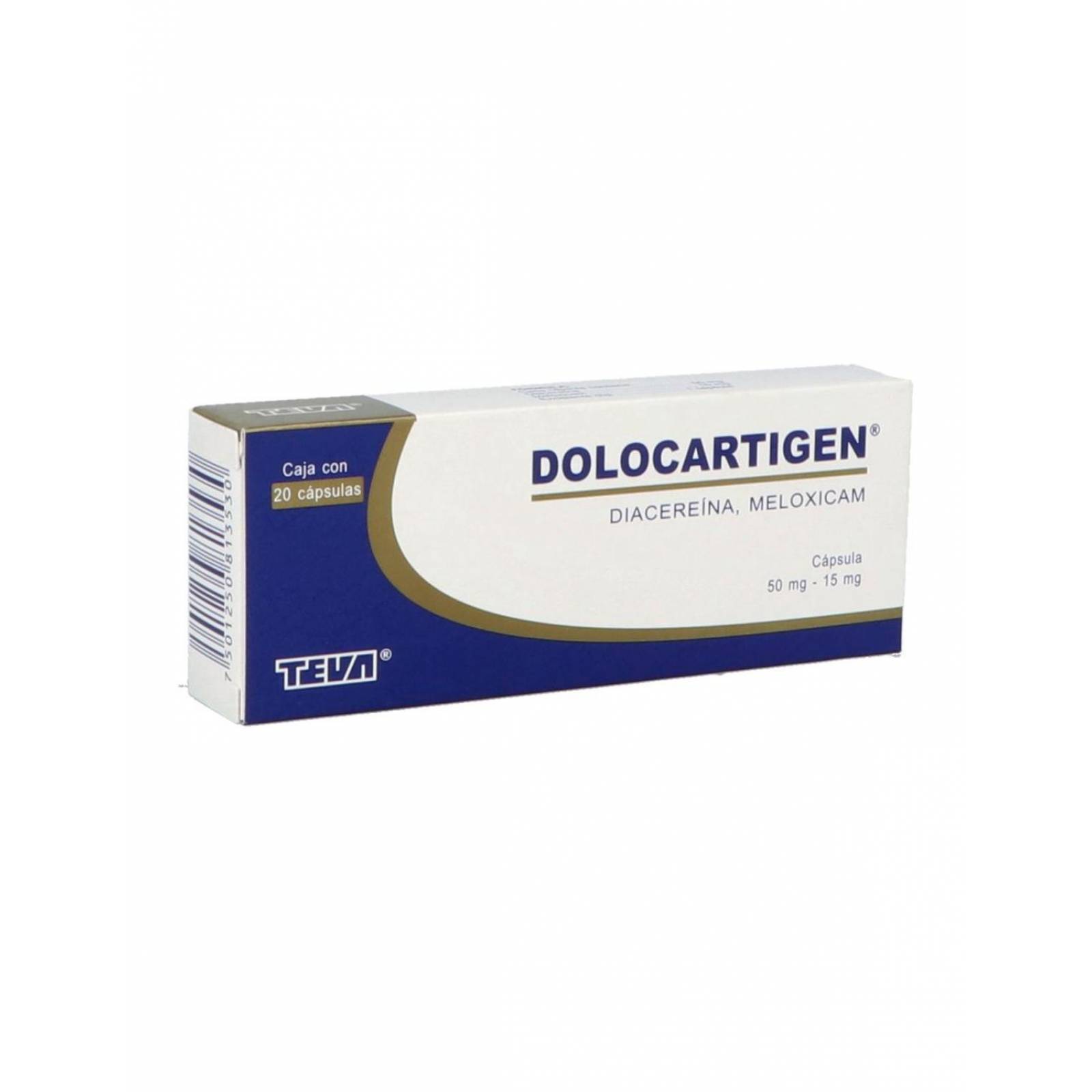 Dolocartigen 50 / 15 mg Caja Con 20 Cápsulas 