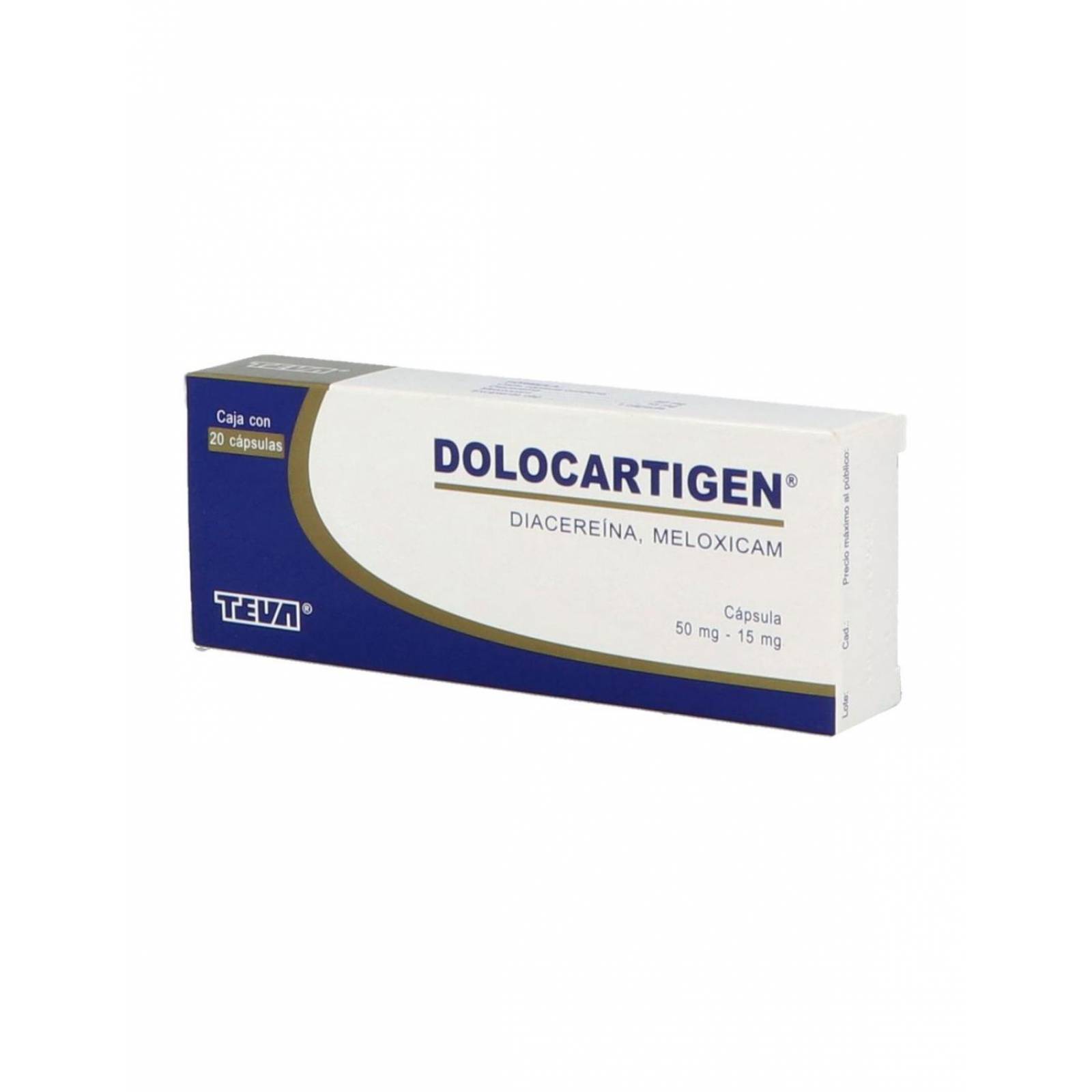 Dolocartigen 50 / 15 mg Caja Con 20 Cápsulas 