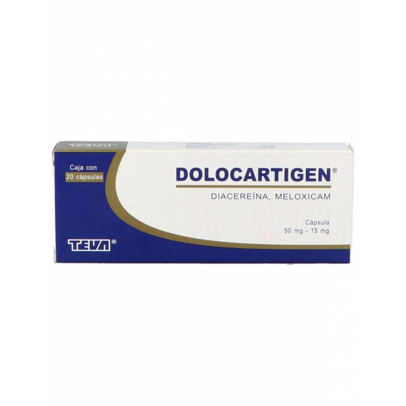 Dolocartigen 50 / 15 mg Caja Con 20 Cápsulas 