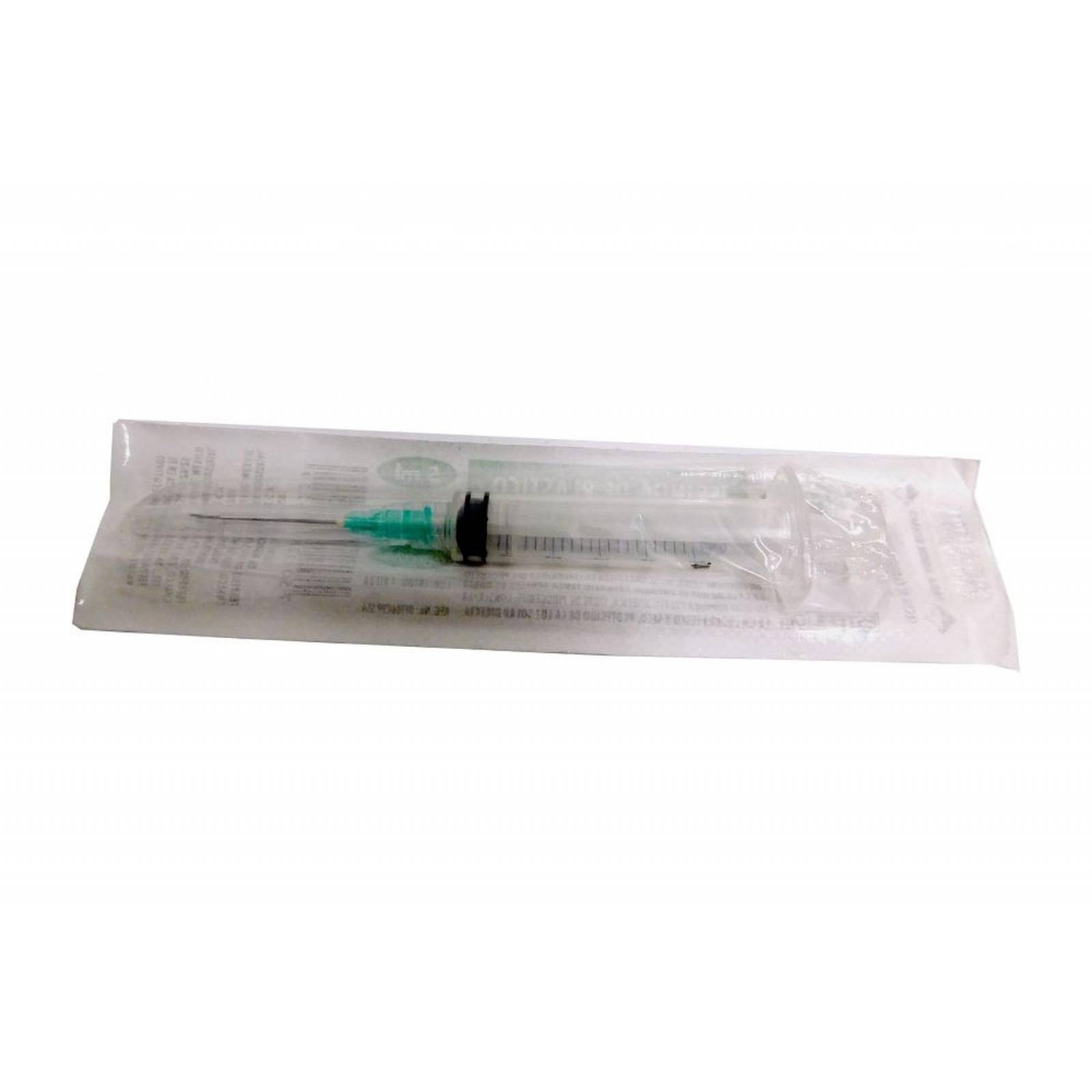 Jeringa Desechable 5 mL Con Aguja 21Gx32 mm 