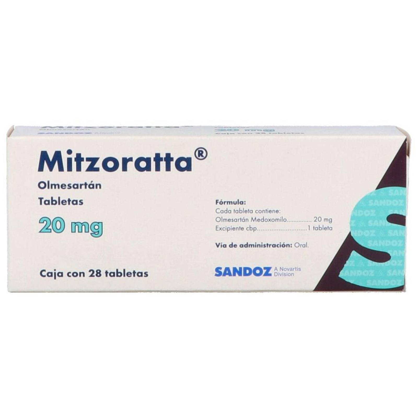 Mitzoratta 20 mg Caja Con 28 Tabletas 