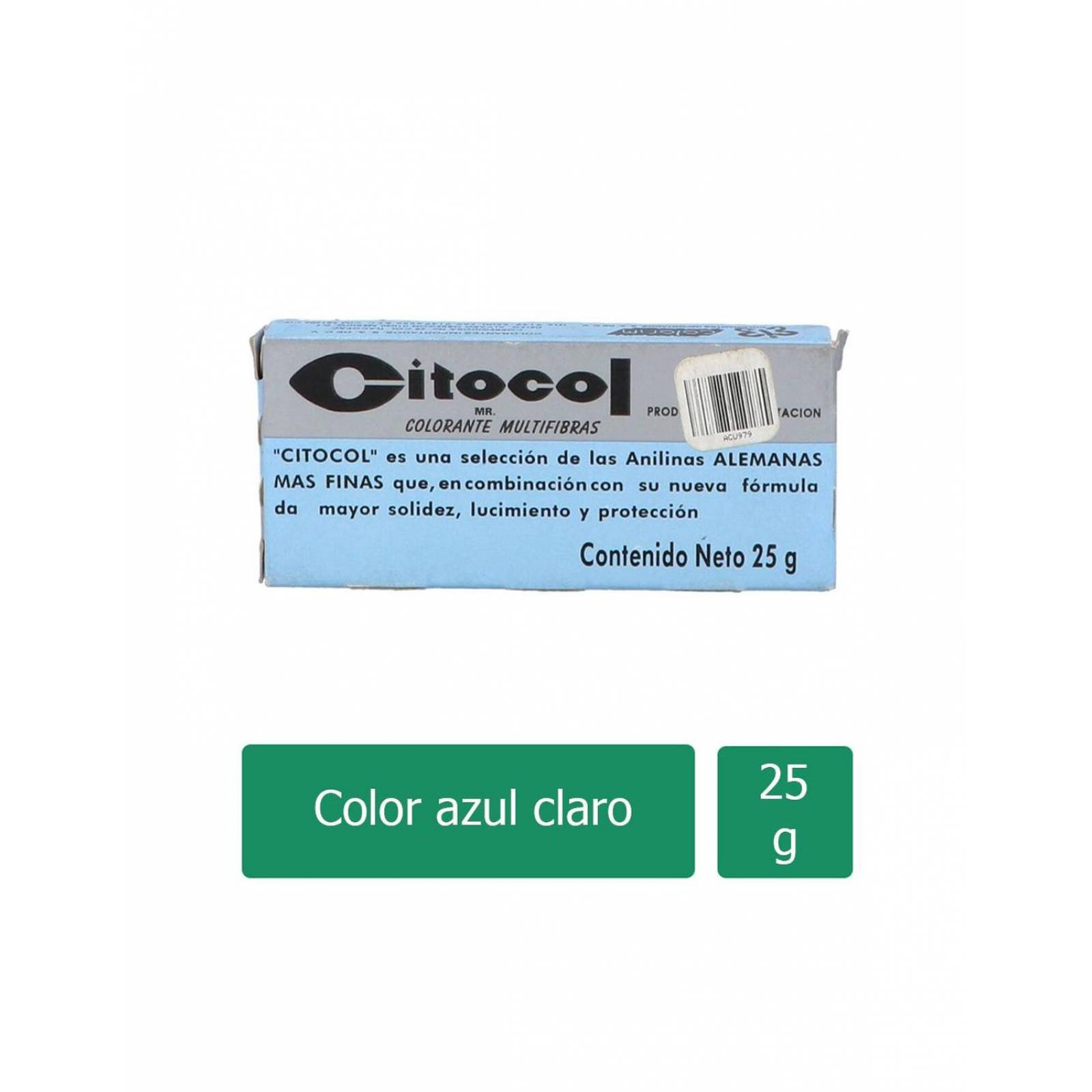 Citocol Colorante Multifibras Caja Con Barra Con 25 g Azul Claro 