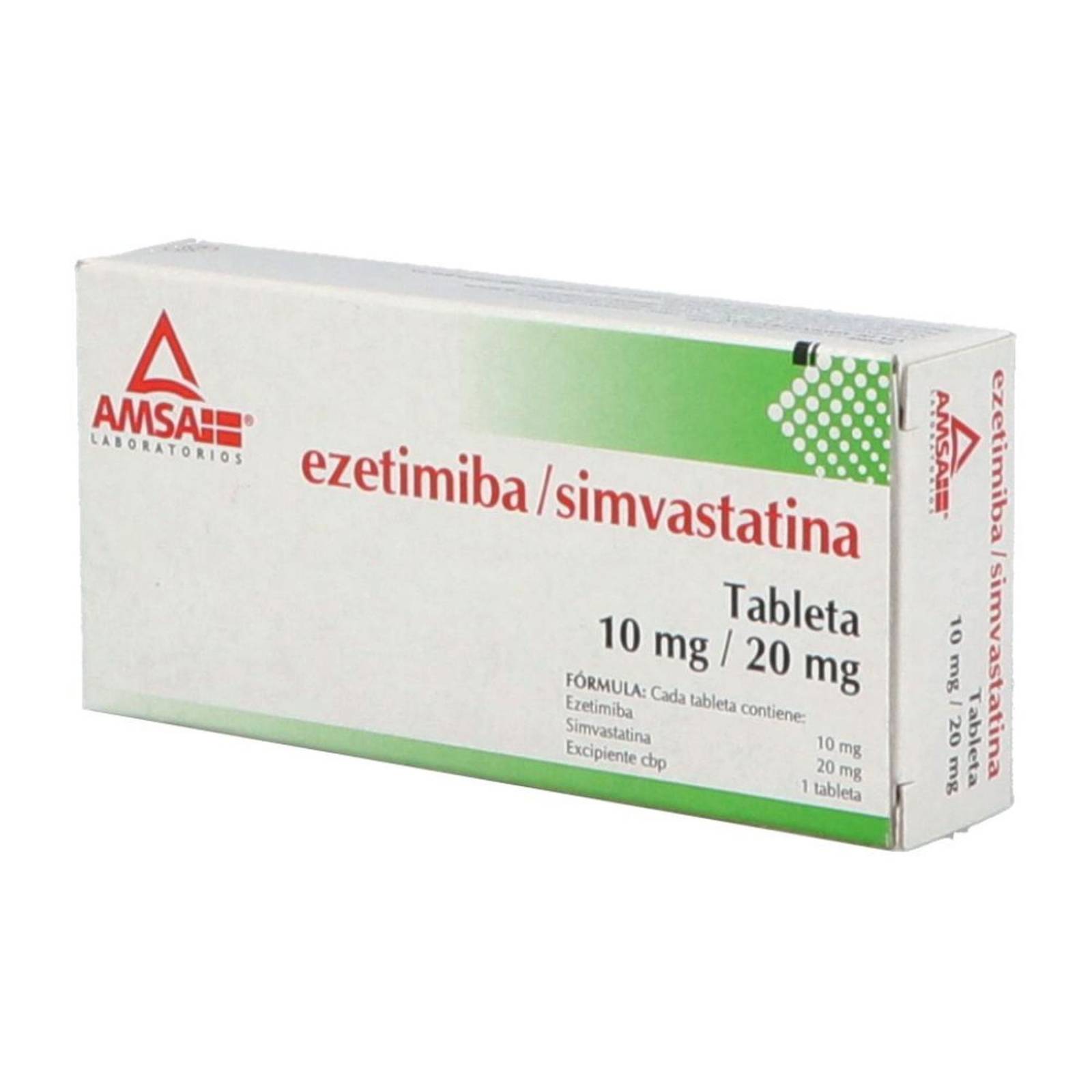 Ezetimiba/Simvastatina 10 mg/20 mg Caja Con 14 Tabletas 