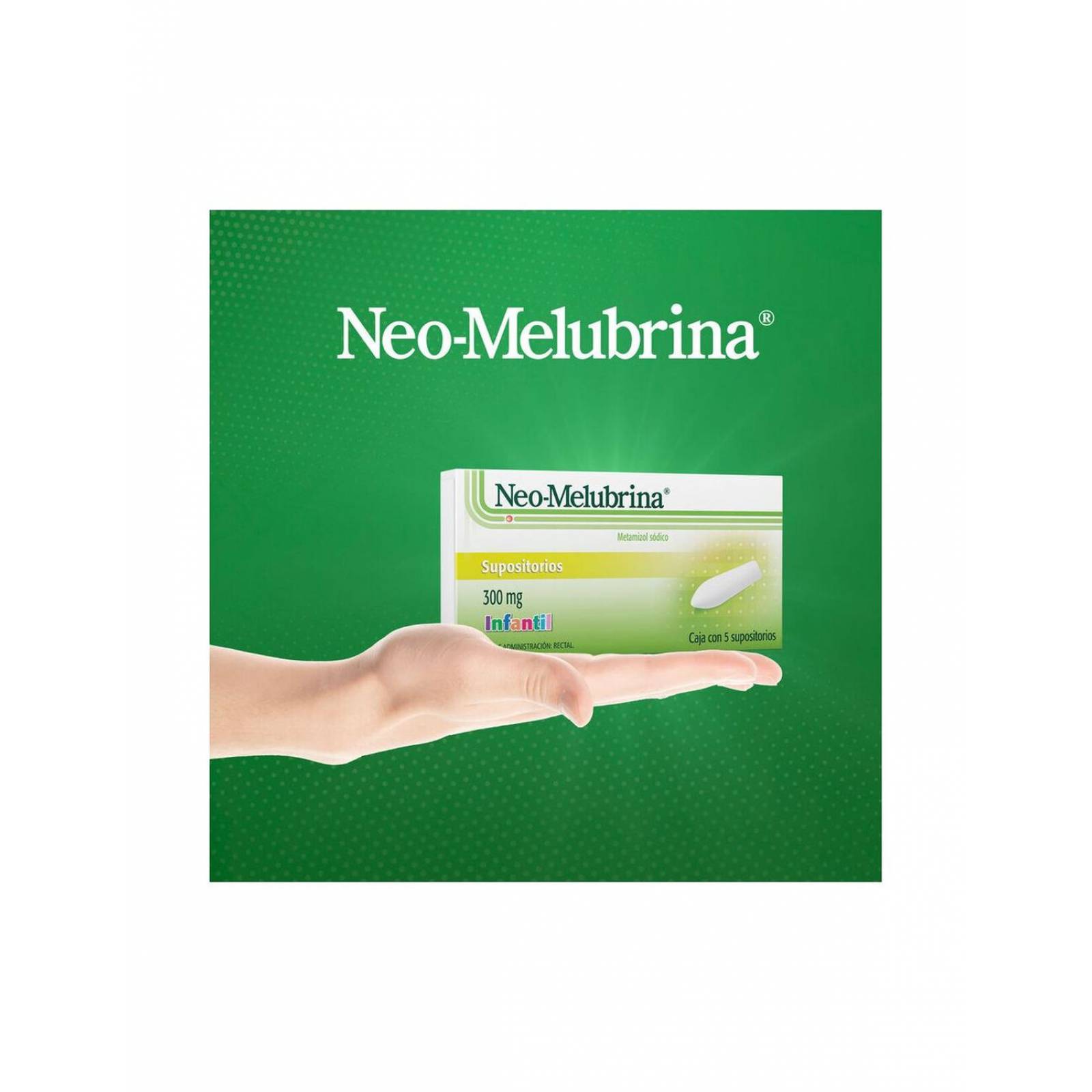 Neo-Melubrina 300 mg Supositorio Infantil Caja Con 5 Piezas 