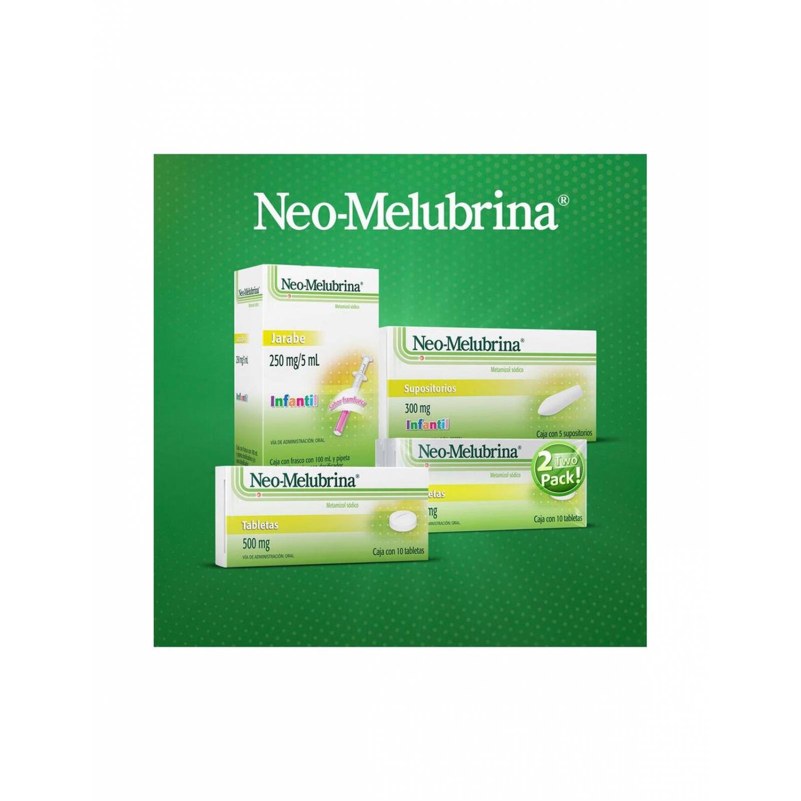 Neo-Melubrina 300 mg Supositorio Infantil Caja Con 5 Piezas 