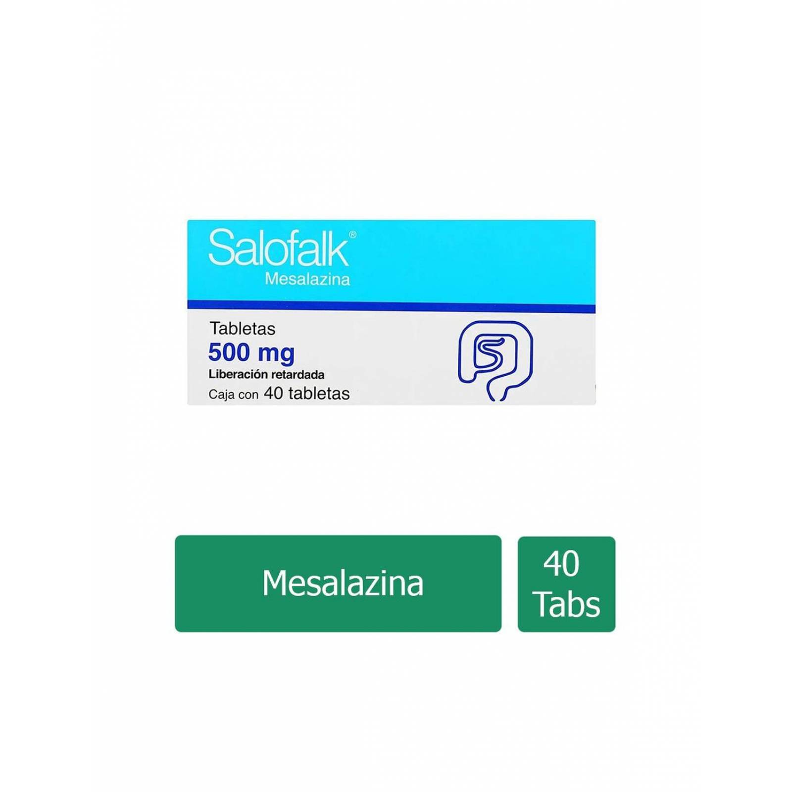 Salofalk 500 mg Caja con 40 Tabletas 