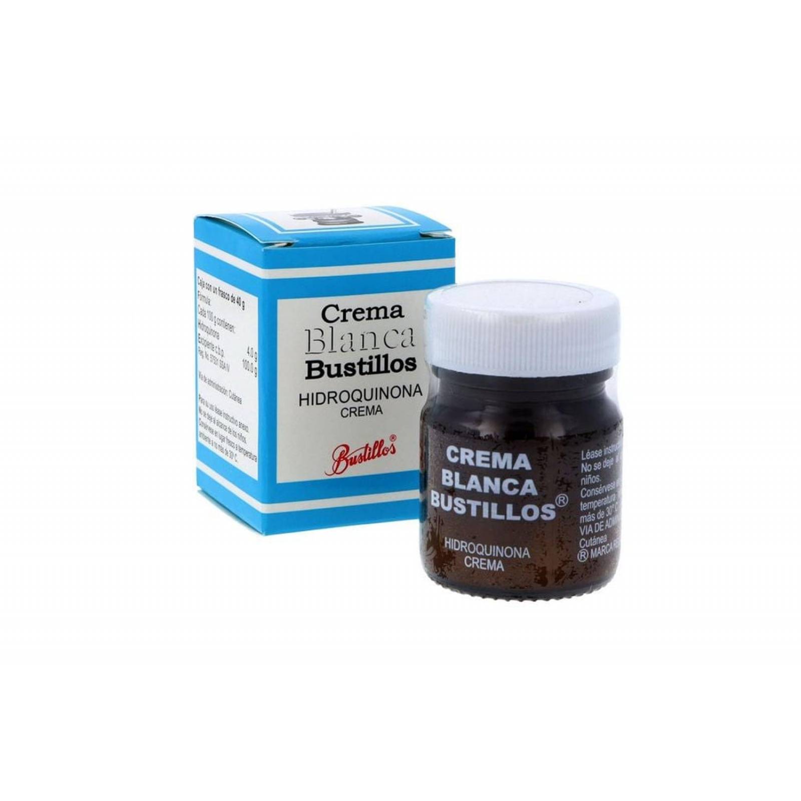 Crema Blanca Bustillos Hidroquinona Caja Con Frasco Con 40 g 