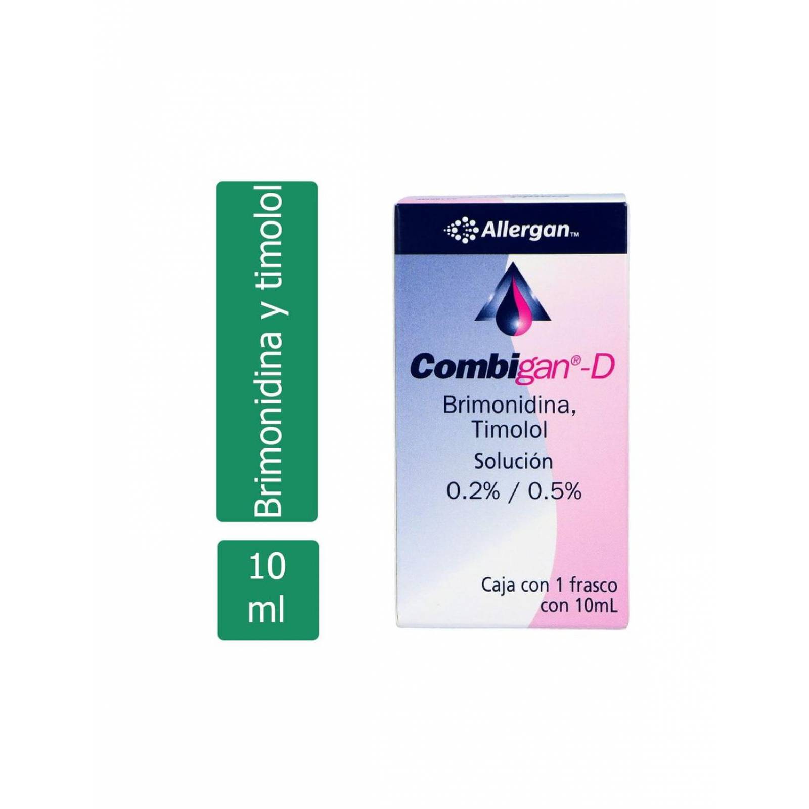 Combigan D 0.2% Solución Caja con Frasco Con 10mL 