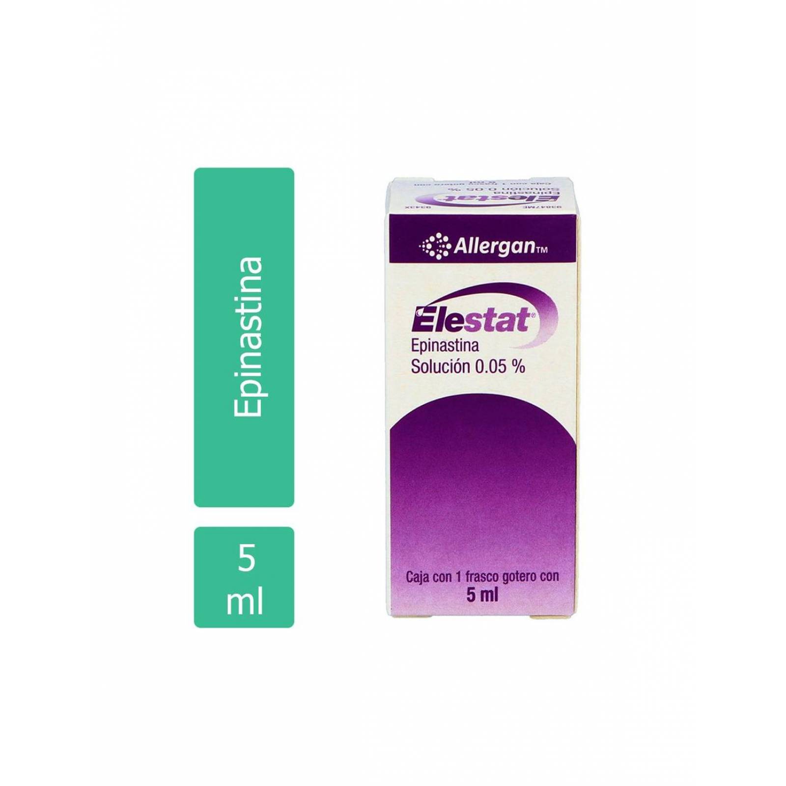 Elestat Solución 0.05 % Caja Con Frasco Gotero Con 5 mL 