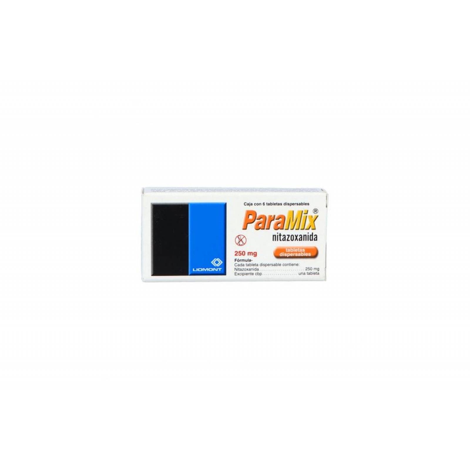 Paramix 250 mg Caja Con 6 Tabletas Dispensables 