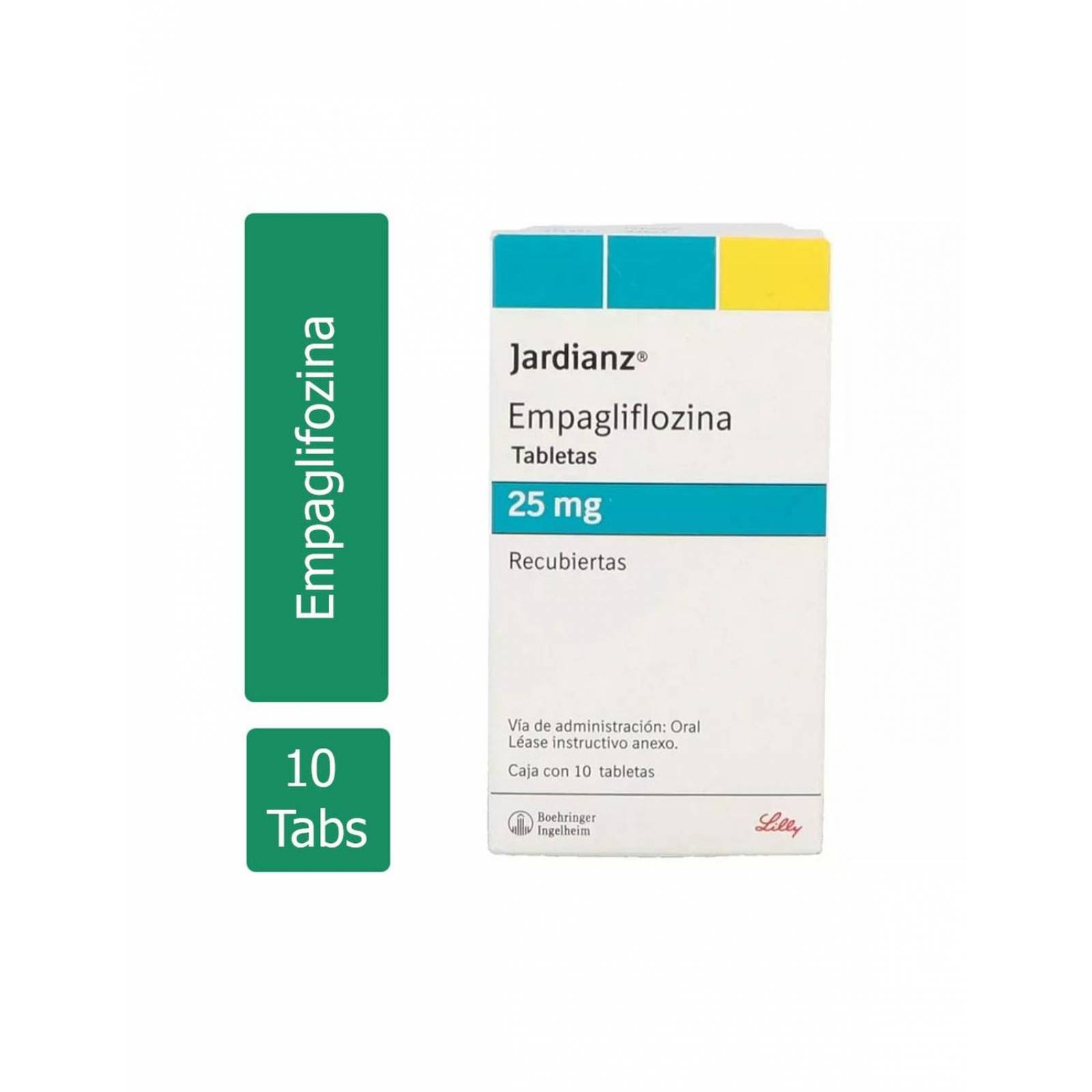 Jardianz 25 mg Caja Con 10 Tabletas Recubiertas 