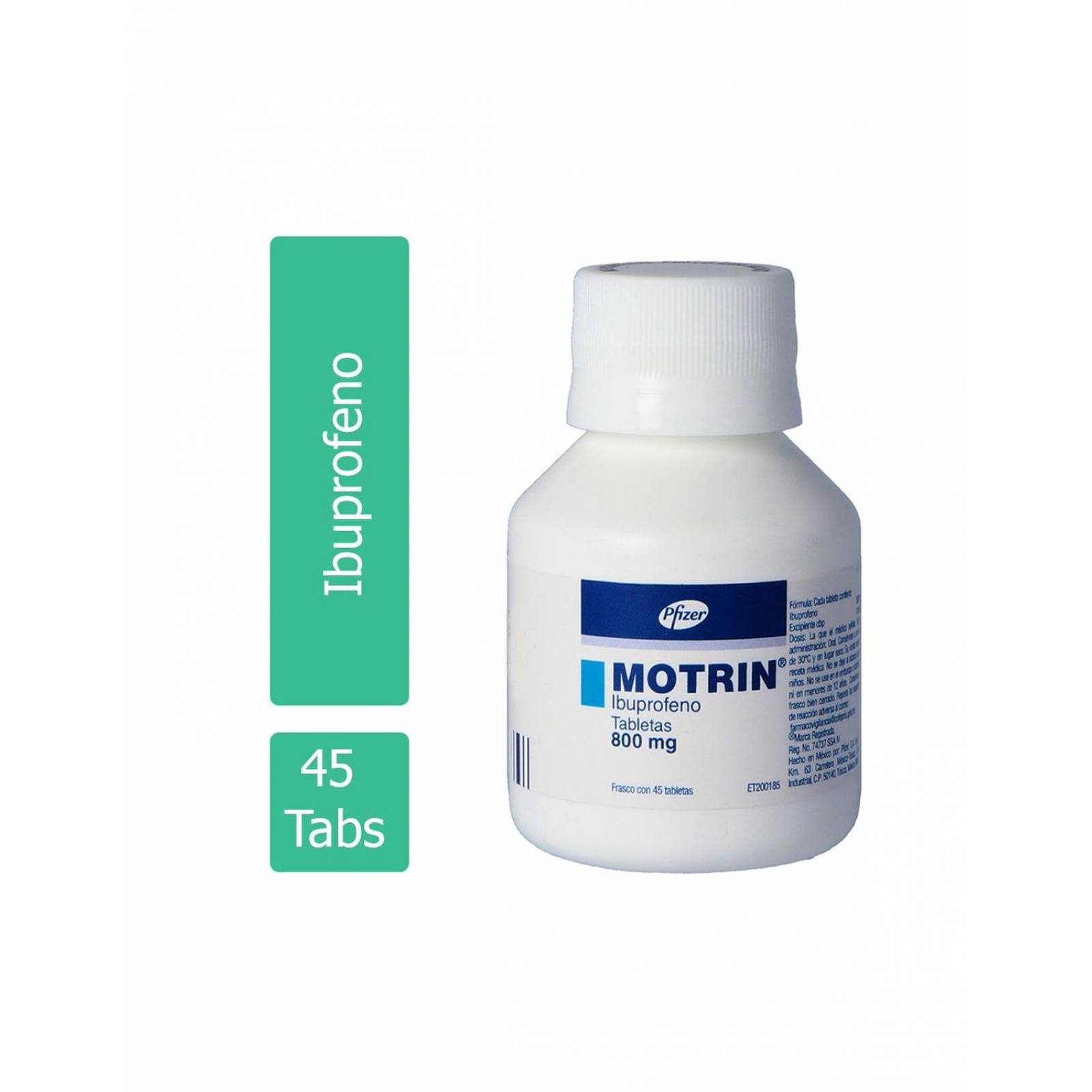 Motrin 800 mg Caja Con 45 Grageas 