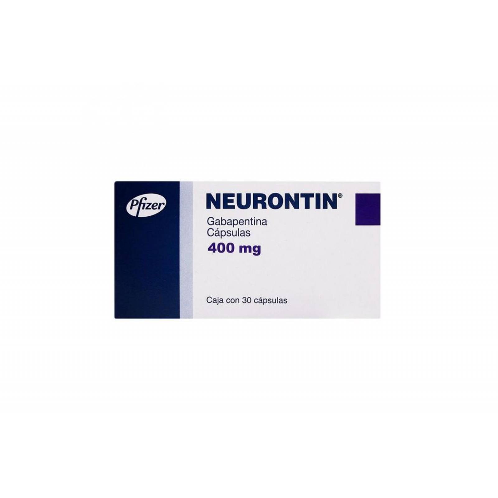 Neurontin 400 mg Caja Con 30 Cápsulas 