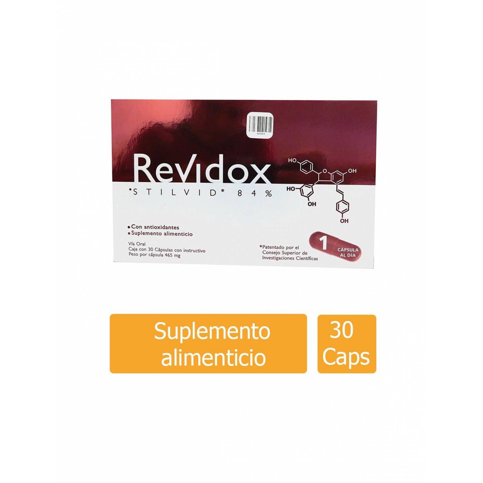 Revidox 84 % Caja con 30 Cápsulas 